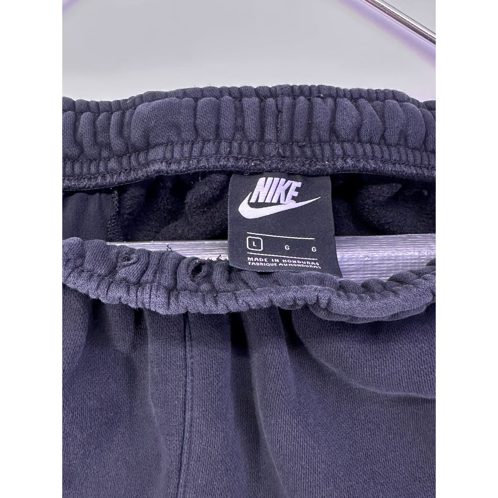 Nike Nike Black Sweatpants White Swoosh Size Large Size US 32 / EU 48 - 8 Thumbnail