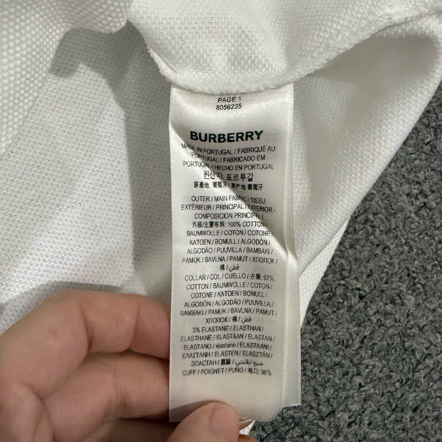 Burberry Burberry White TB Embroidered Polo S Size US S / EU 44-46 / 1 - 4 Thumbnail