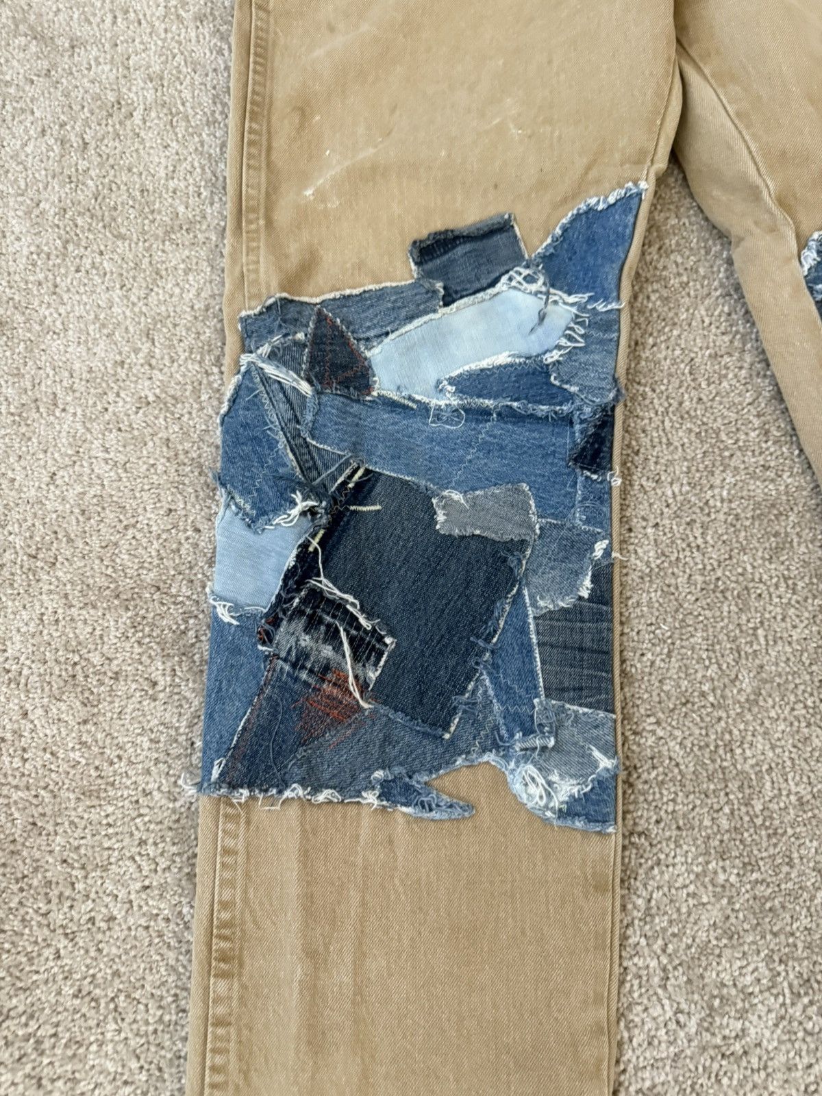 Wrangler CustomPatchwork denim Wrangler jeans 34x32 KAPITAL Size US 34 / EU 50 - 2 Thumbnail