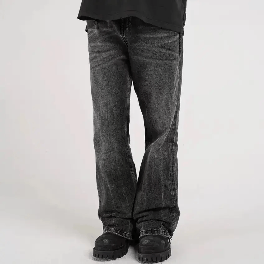 Japanese Brand × Vintage Wide leg Harajuku Baggy Flared Trousers Oversize Style Y2K Size US 32 / EU 48 - 2 Thumbnail