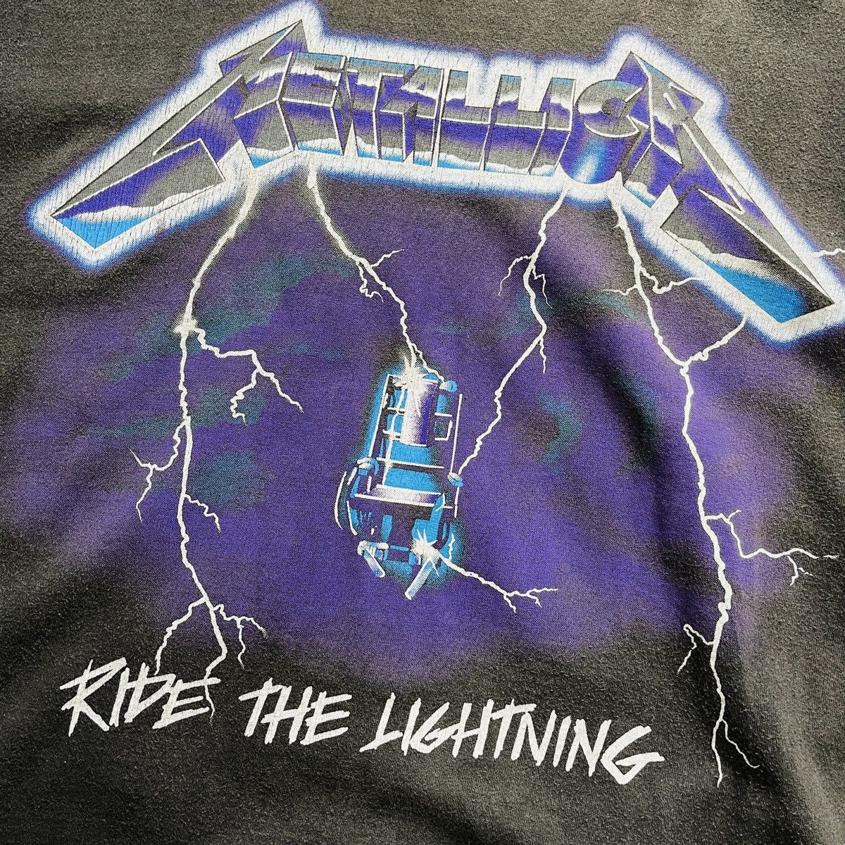 Metallica Vintage Metallica Ride The Lightning TShirt Size US L / EU 52-54 / 3 - 6 Thumbnail