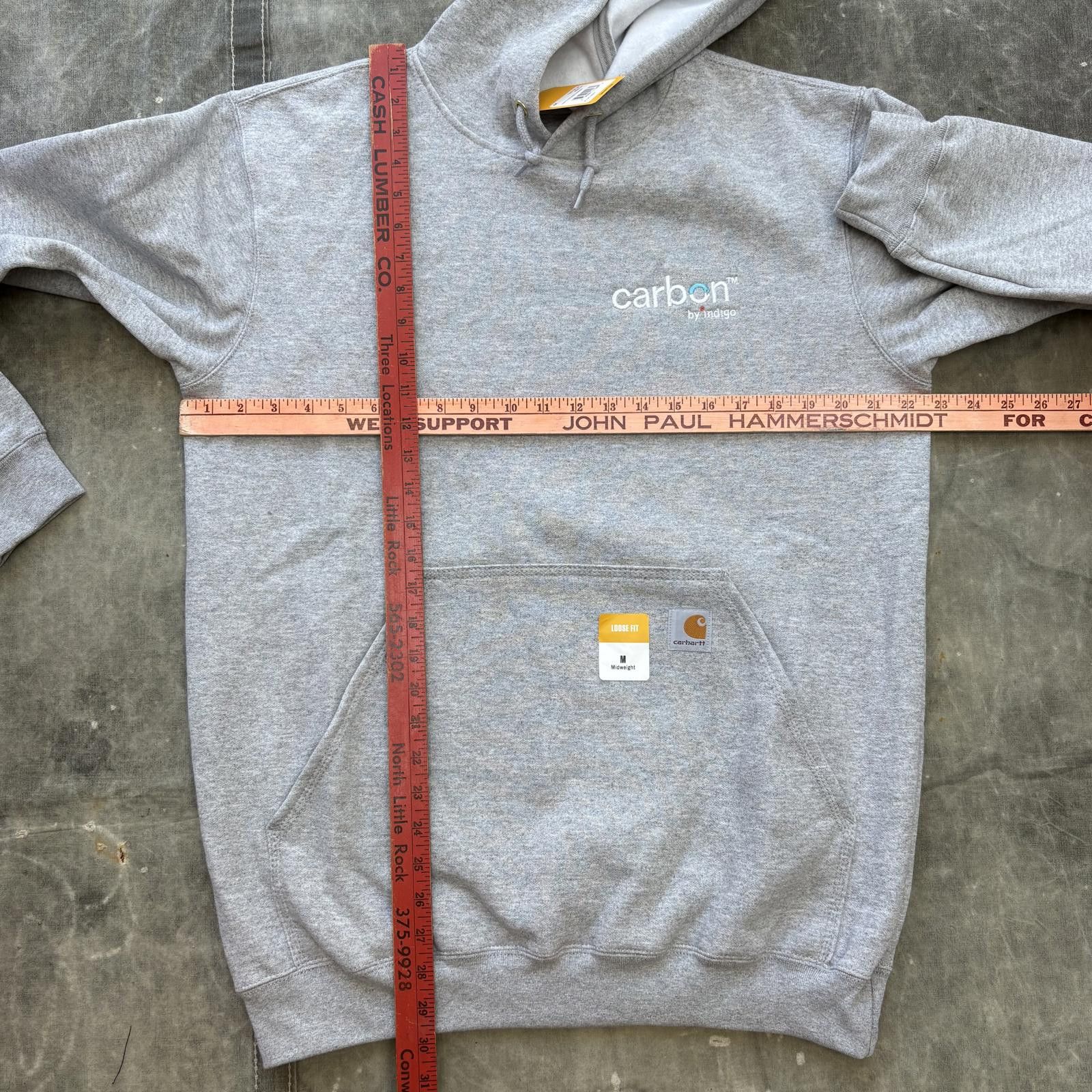Carhartt New With Tags Carhartt K121 Gray Loose Fit Workwear Hoodie Size US M / EU 48-50 / 2 - 5 Thumbnail