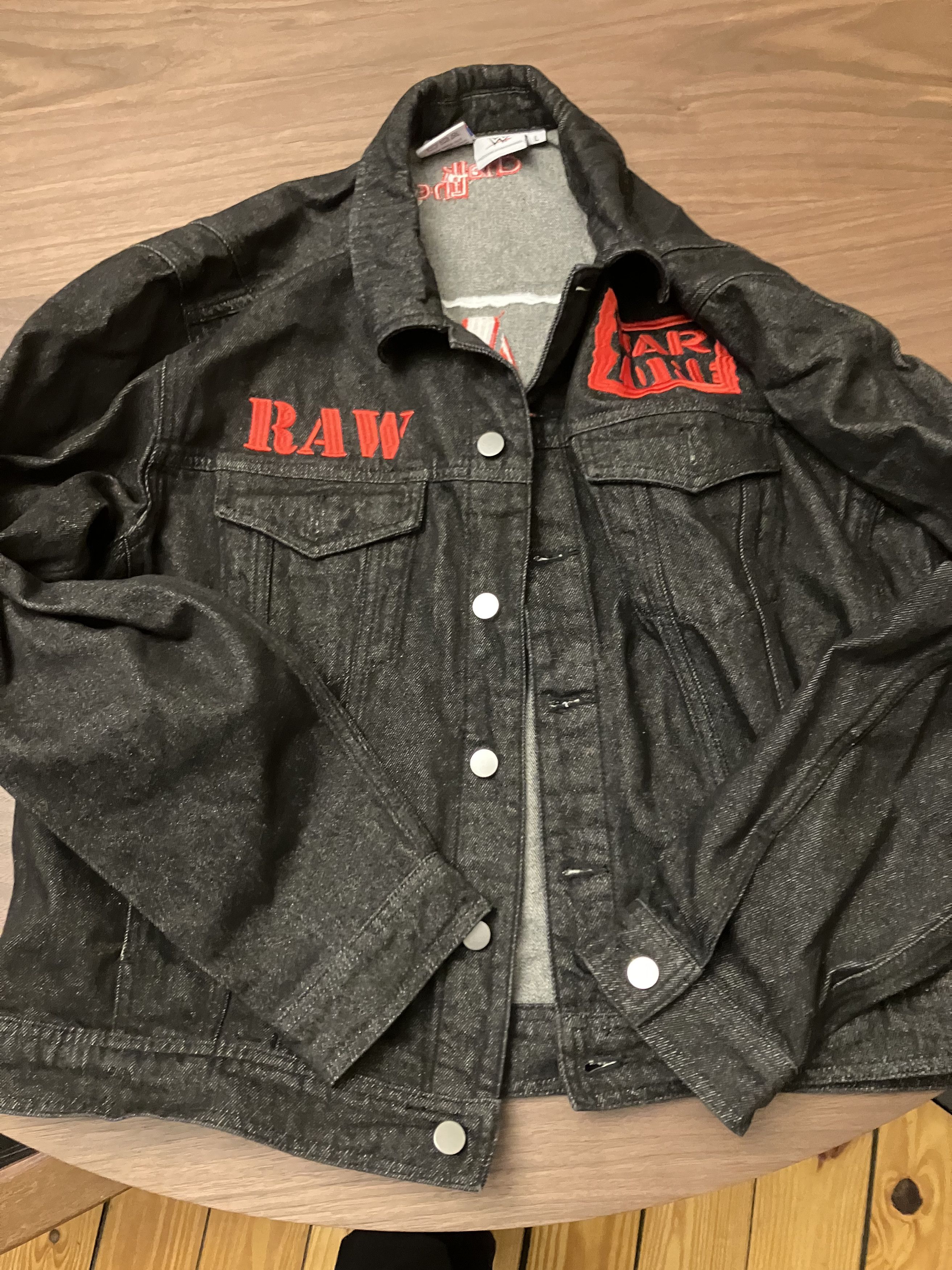 Chalk Line Raw is War denim jacket Size US L / EU 52-54 / 3 - 1 Thumbnail