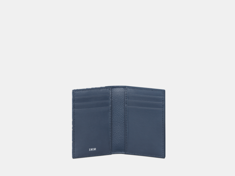 Dior o1w1db10426 2ADCH1 Size : OS / Bifold Card Holder in Blue Size ONE SIZE - 3 Thumbnail