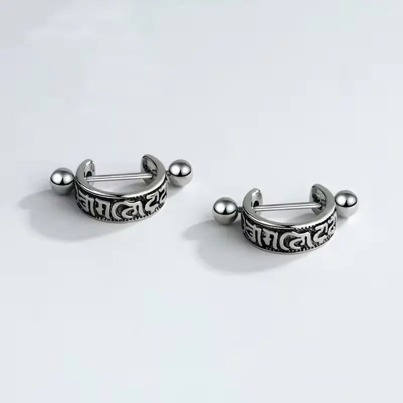 Jewelry × Vintage Vintage six character truth Earrings Size ONE SIZE - 1 Thumbnail