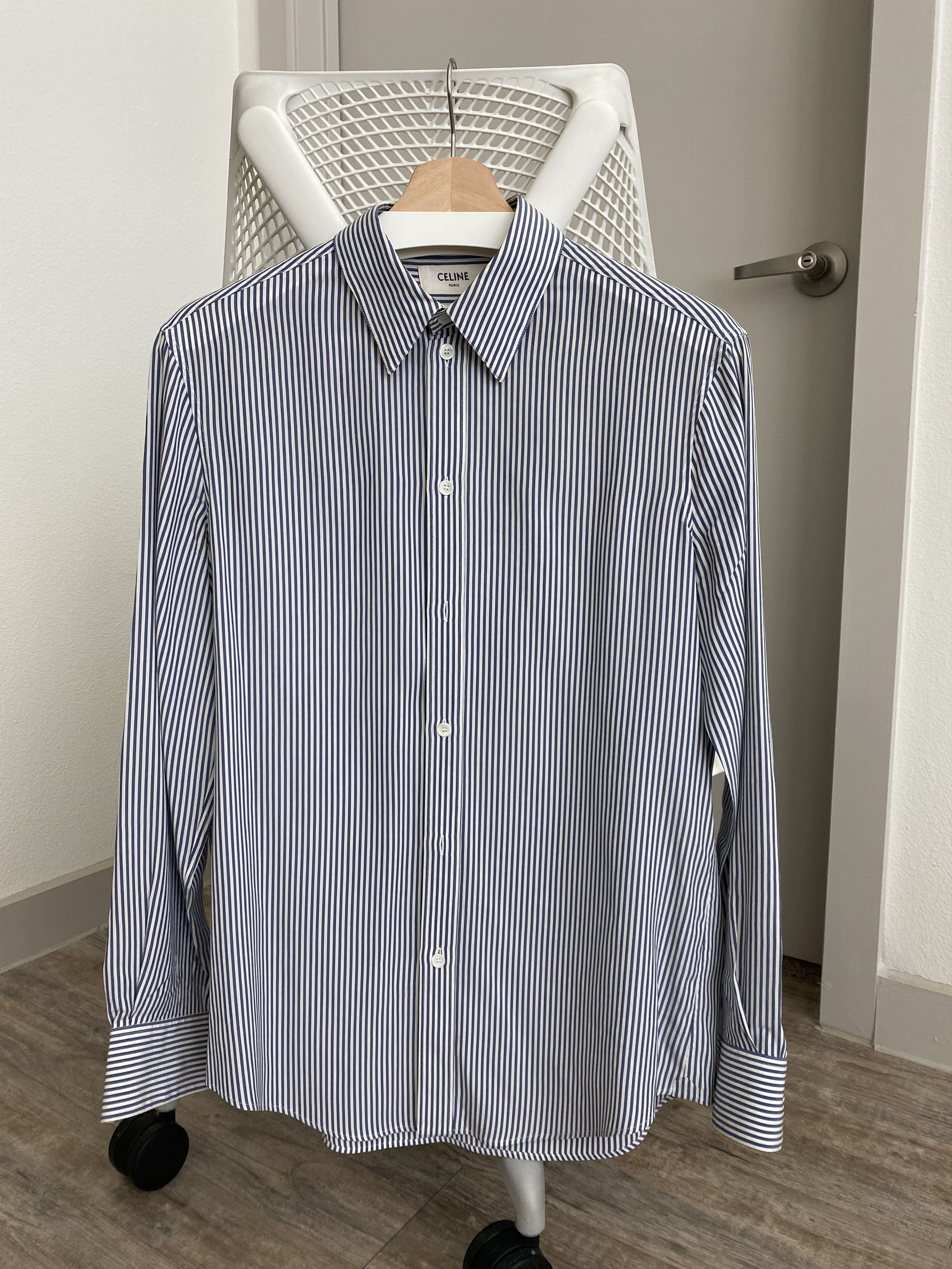 Celine Celine Silk Striped Shirt | Grailed