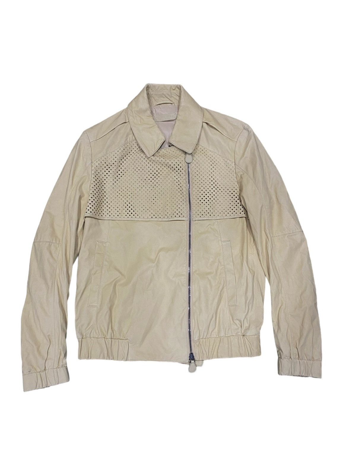 Bottega Veneta LUXURY SOFT LEATHER JACKET BOTTEGA VENETA BEIGE Size US M / EU 48-50 / 2 - 1 Thumbnail
