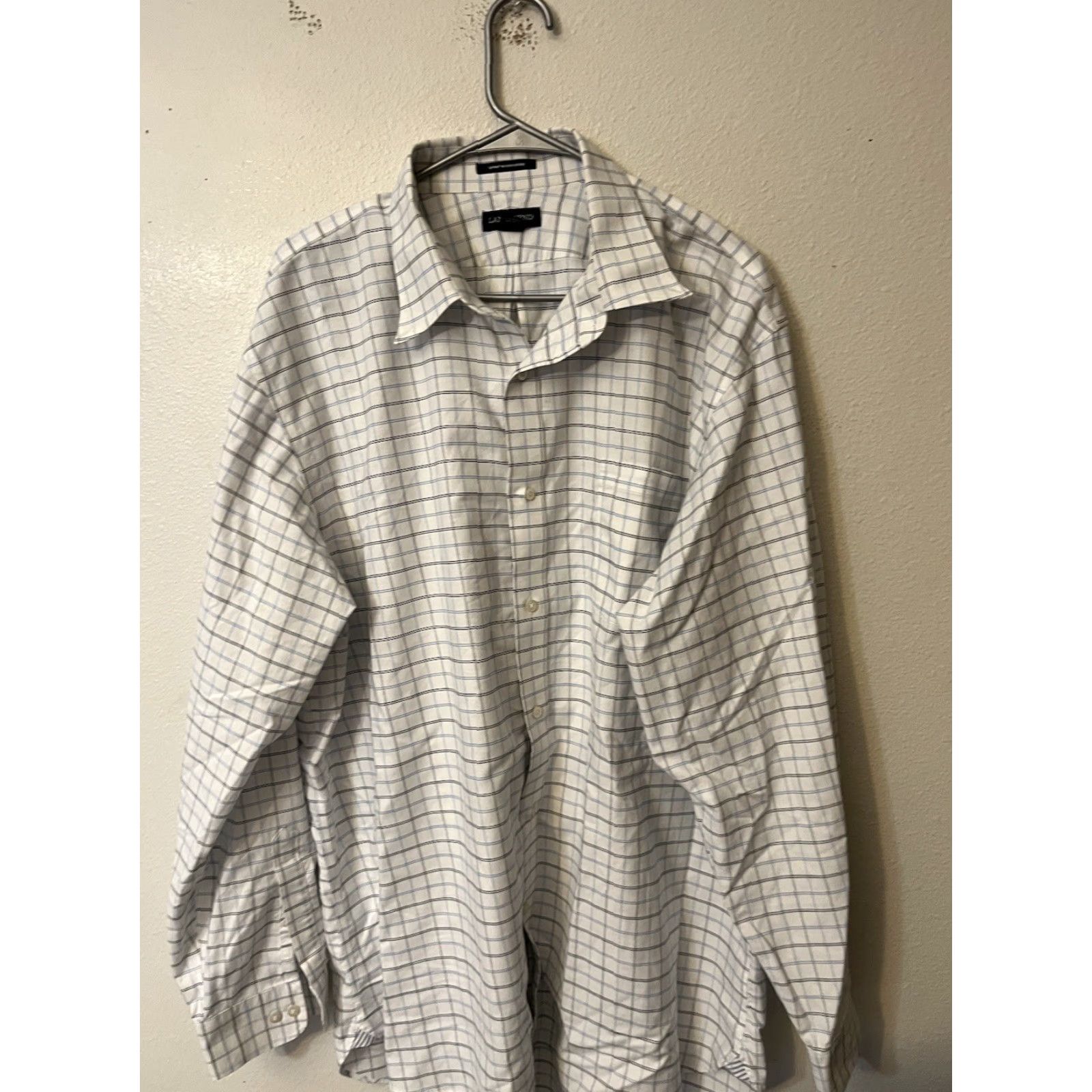 Lands' End Lands' End Flannel Shirt Women's 2XL White Plaid Cotton Button Up Size XXL / US 16-18 / IT 52-54 - 2 Thumbnail