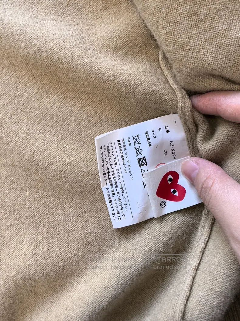 Comme des Garcons Comme des Garcons Black heart pattern cardigan L size Size L / US 10 / IT 46 - 5 Thumbnail