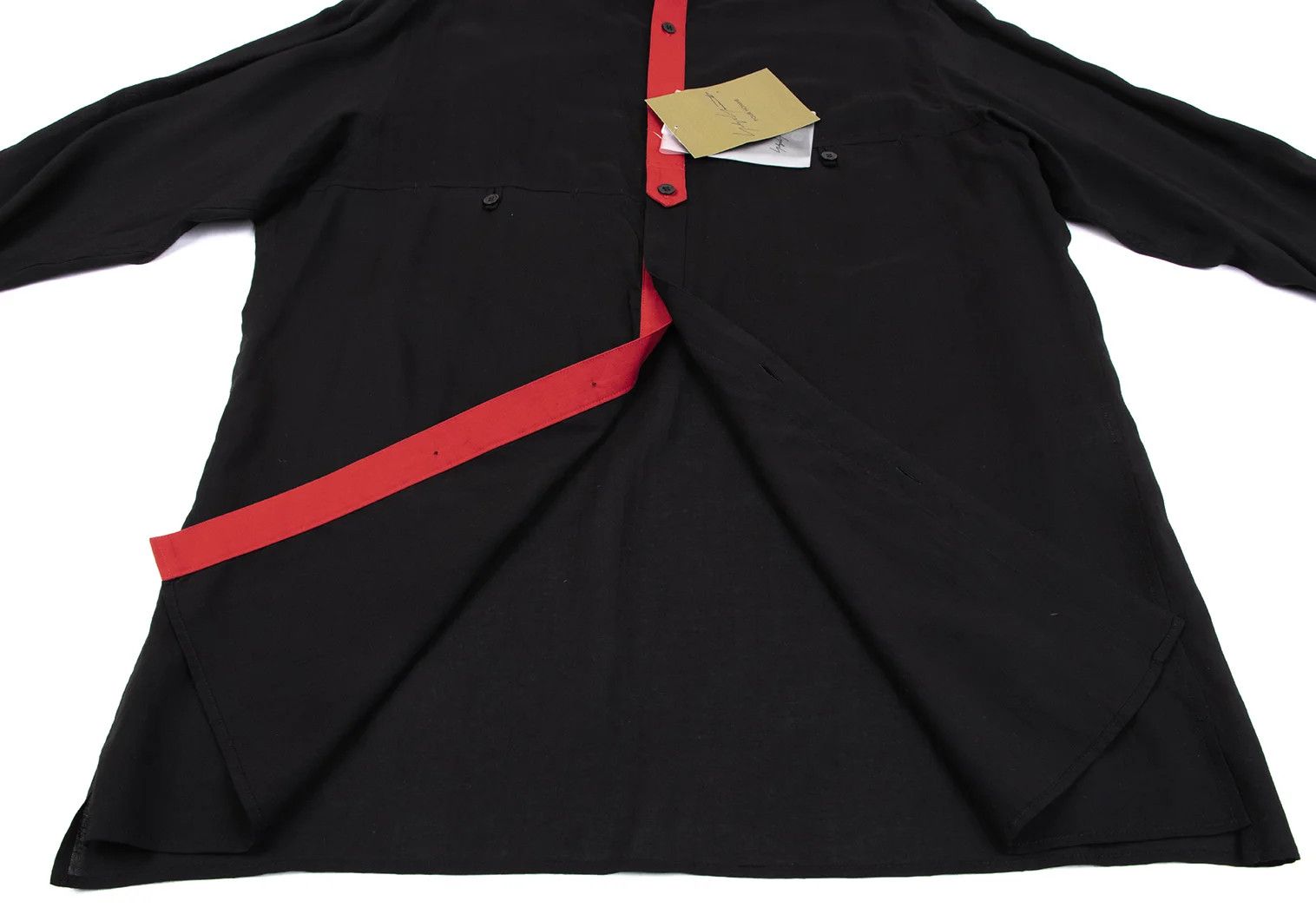 Yohji Yamamoto Yohji Yamamoto Bi-Color Collar Shirt Size US XL / EU 56 / 4 - 12 Thumbnail