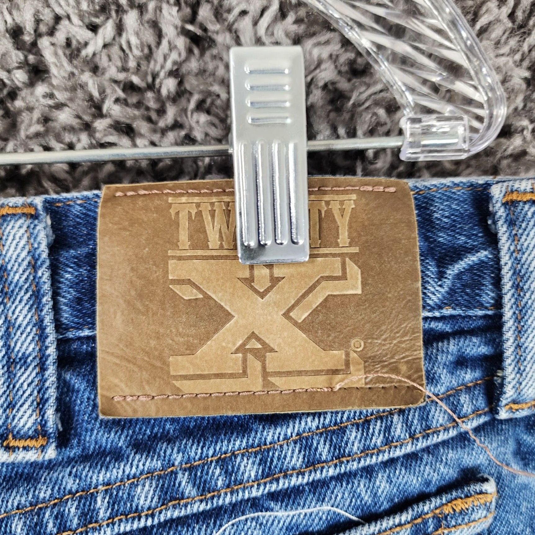 Vintage Twenty X Mens Relaxed Straight Leg Blue Jeans Size 36x30 Size US 36 / EU 52 - 8 Thumbnail