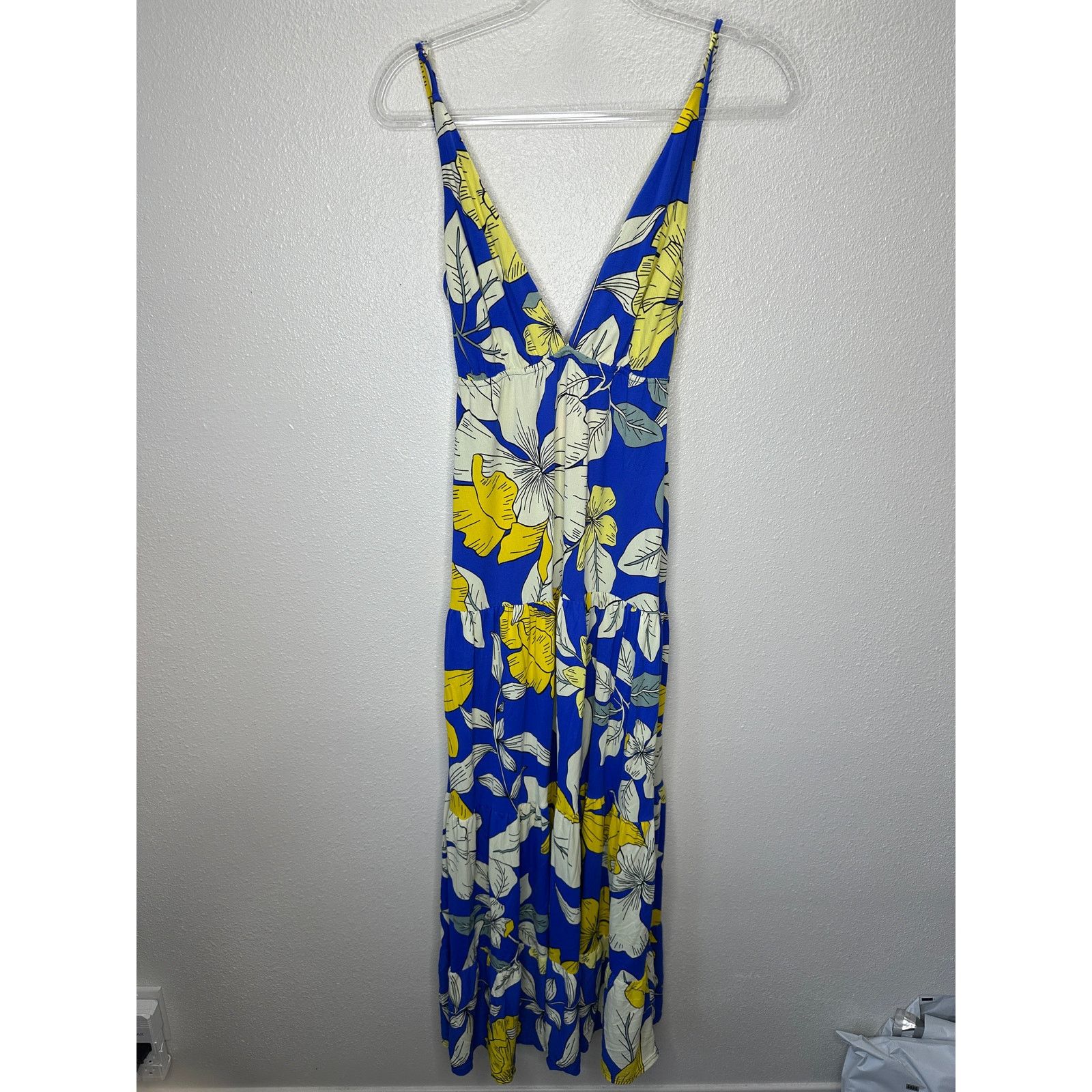 Other Maaji Yellow White Blue SandCastle Sleeveless Maxi Dress S Size S / US 4 / IT 40 - 1 Thumbnail