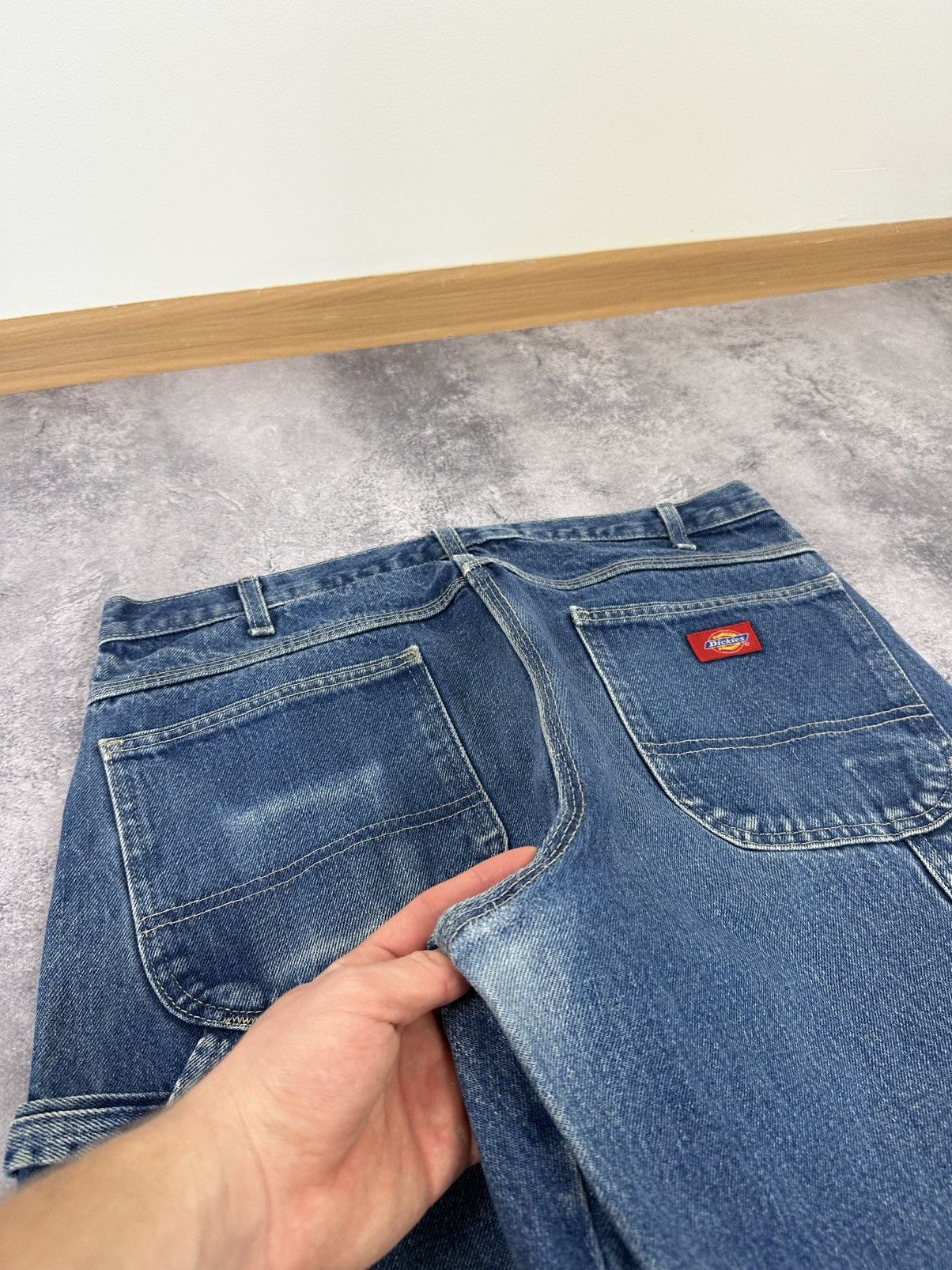 Dickies Vintage Dickies Stone Washed Denim Carpenter USA Work Pants Size US 36 / EU 52 - 6 Thumbnail
