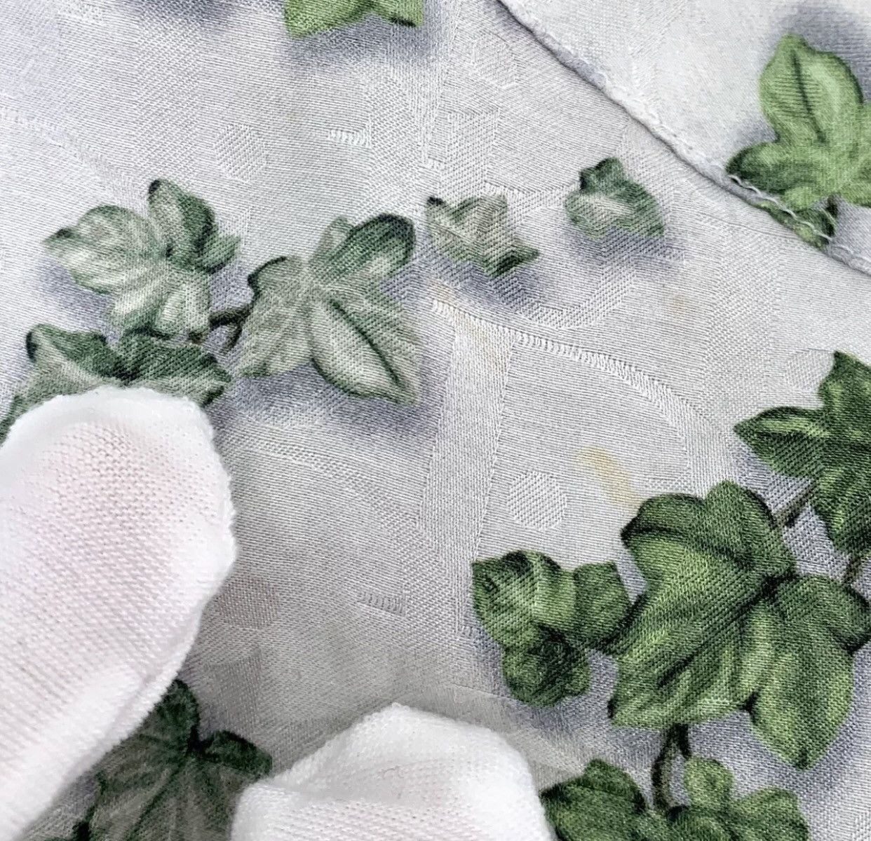 Dior Dior Green Logo Dark Pattern Full Silk Short Sleeve Shirt Size US M / EU 48-50 / 2 - 6 Thumbnail