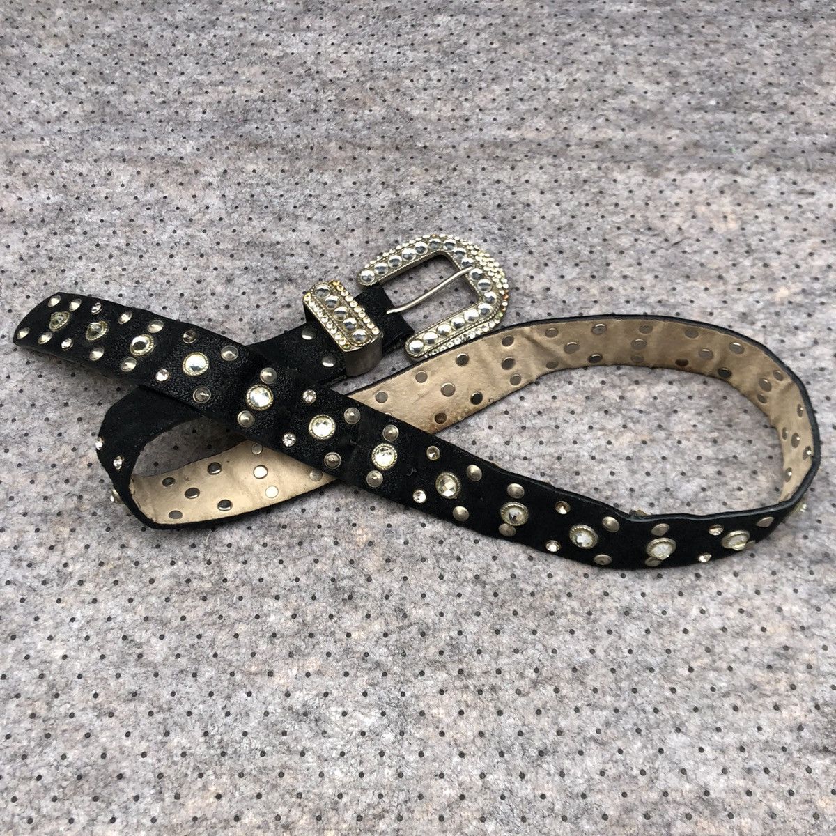Japanese Brand Vintage like B.B. Simon belt Crystals Studded Size ONE SIZE - 3 Thumbnail