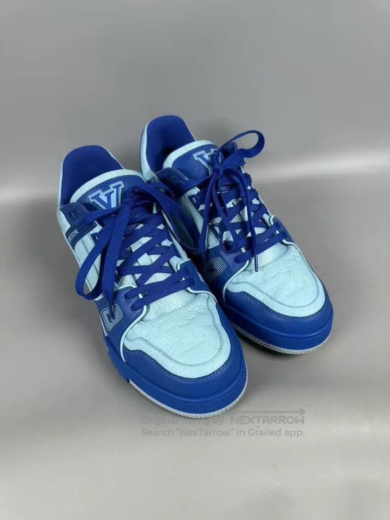 Louis Vuitton Louis Vuitton Blue Trainer Casual Shoes Size US 7 / EU 40 - 3 Thumbnail