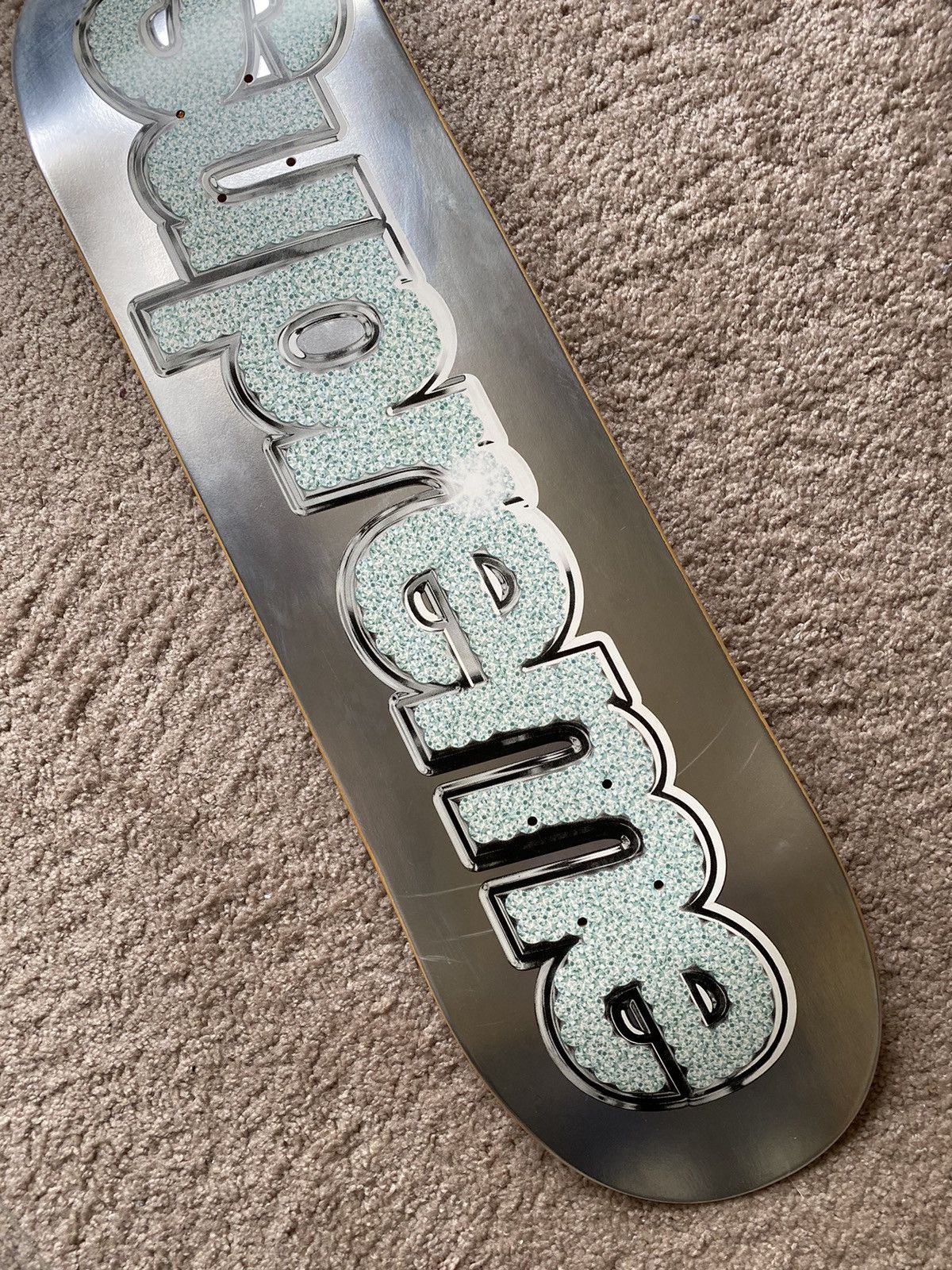 Supreme Supreme bling skate deck silver 2013 authentic Size ONE SIZE - 5 Thumbnail
