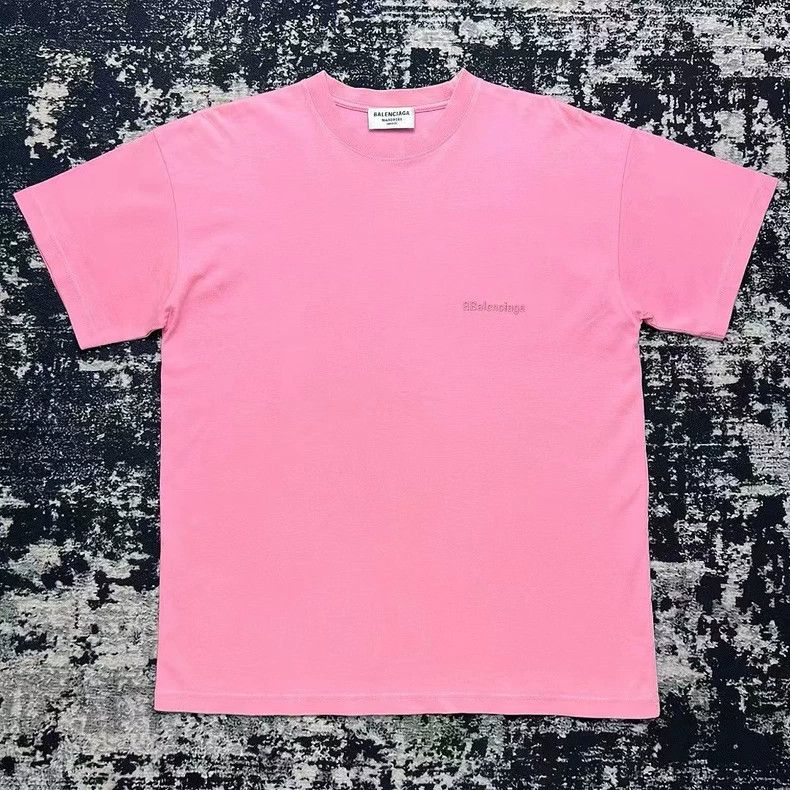 Balenciaga Balenciaga Pink double-B embroidered short sleeves Size XS / US 0-2 / IT 36-38 - 1 Thumbnail