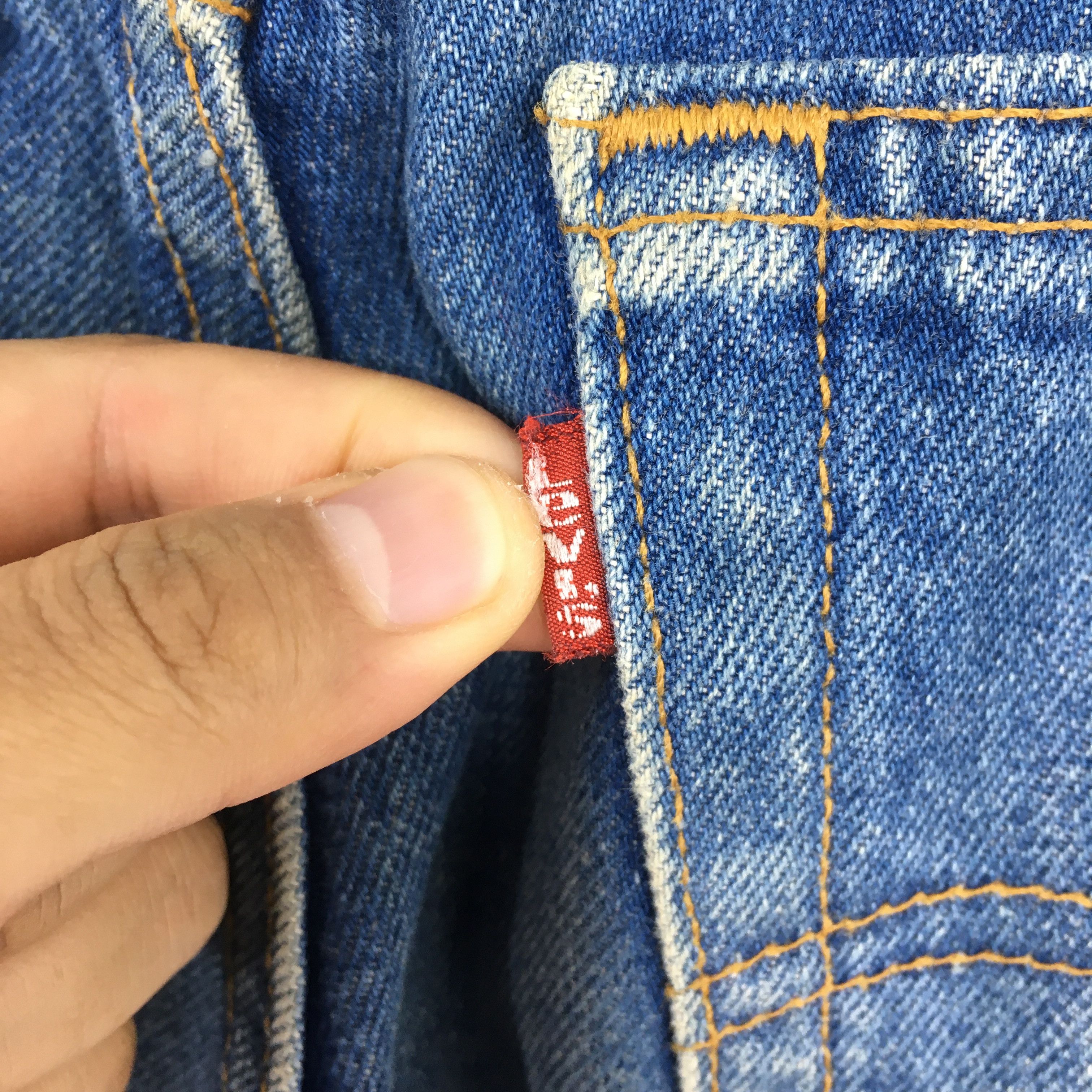 Levi's Size 31x30 Vintage 90s Levi's 510 Faded Blue Jeans S297 Size US 31 - 12 Thumbnail