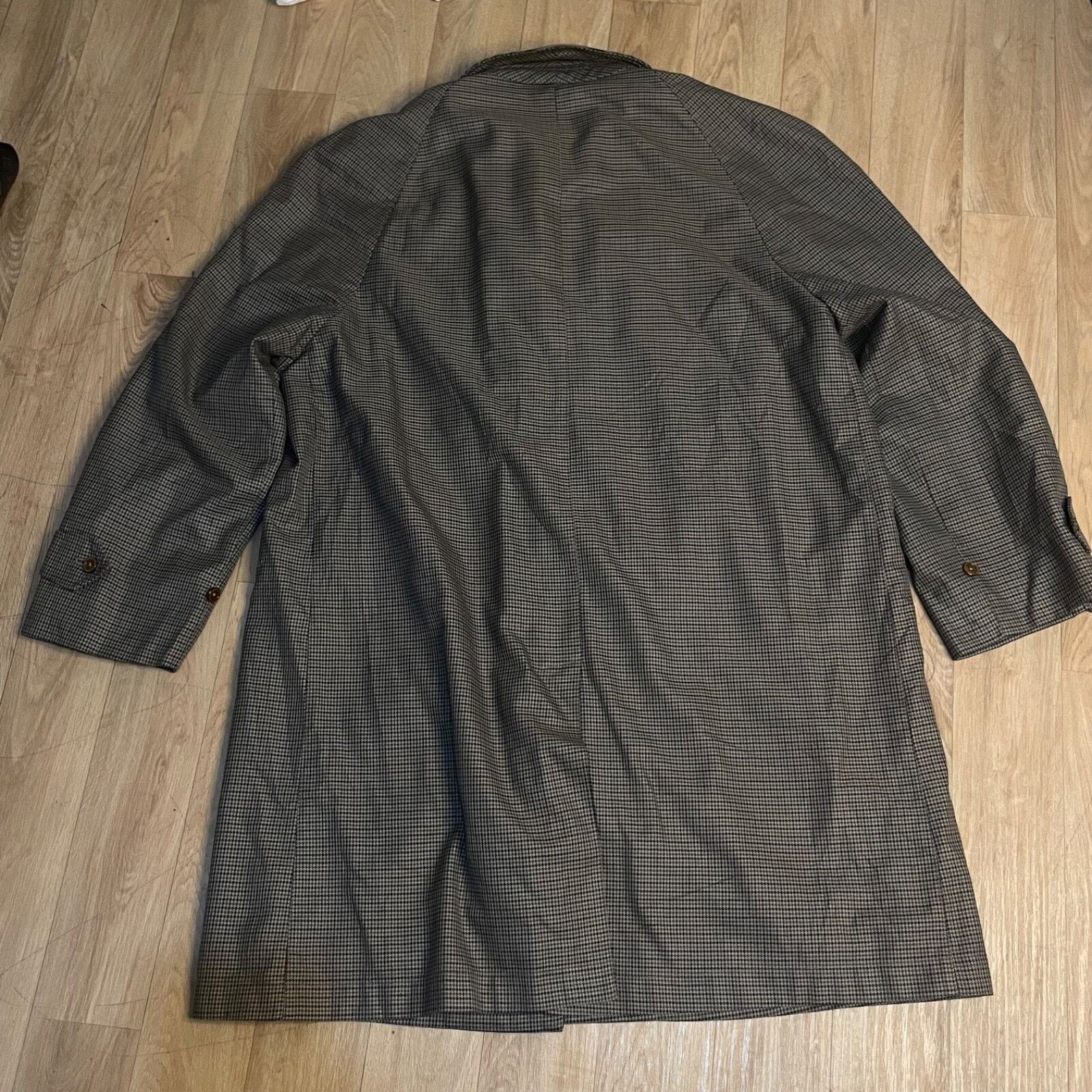 Burberry burberry Prince of Wales tweed Trench Coat VIRGIN Wool Size US L / EU 52-54 / 3 - 4 Thumbnail
