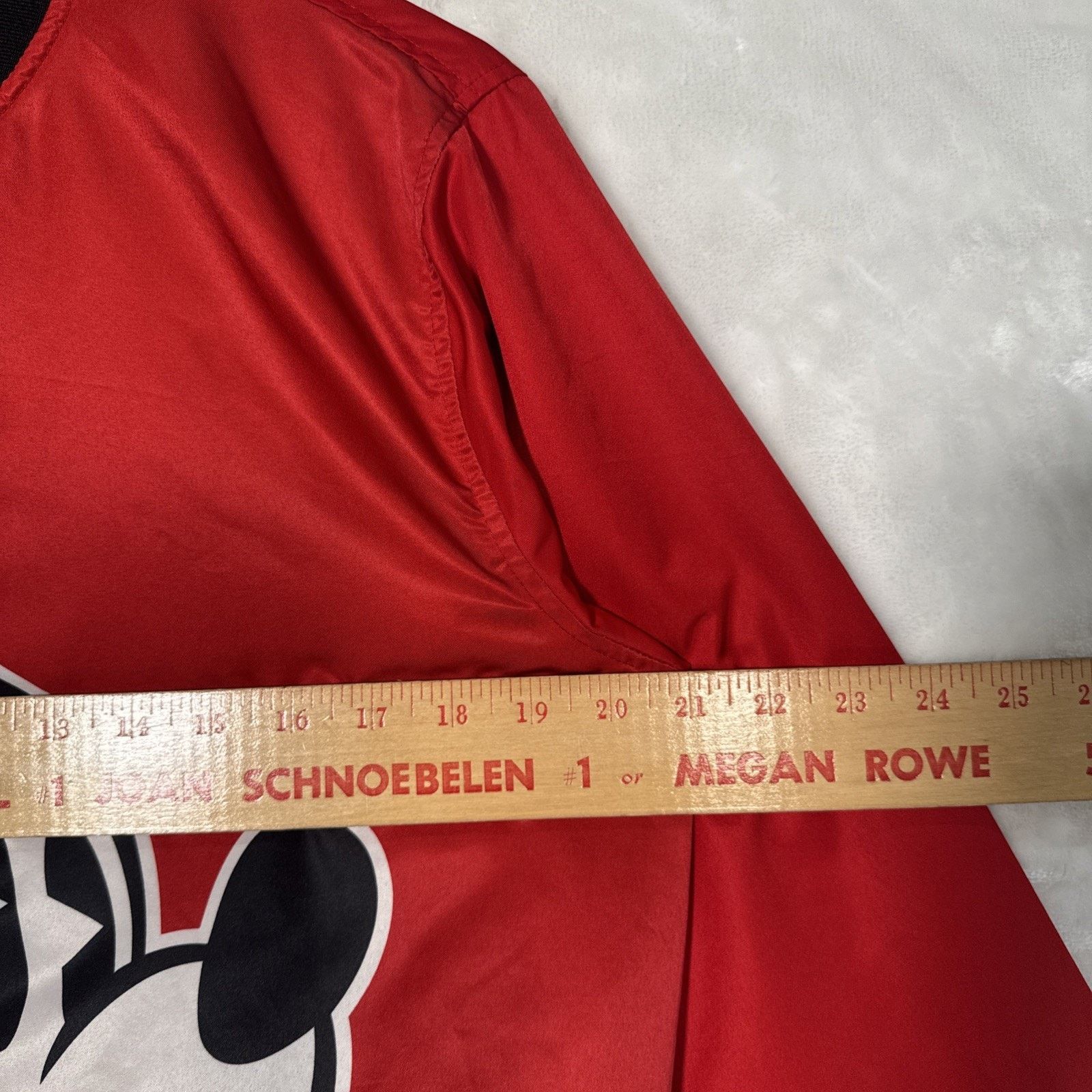 Disney Disney Mickey Mouse Jacket Women/Men Medium Red Zip Size US M / EU 48-50 / 2 - 12 Thumbnail