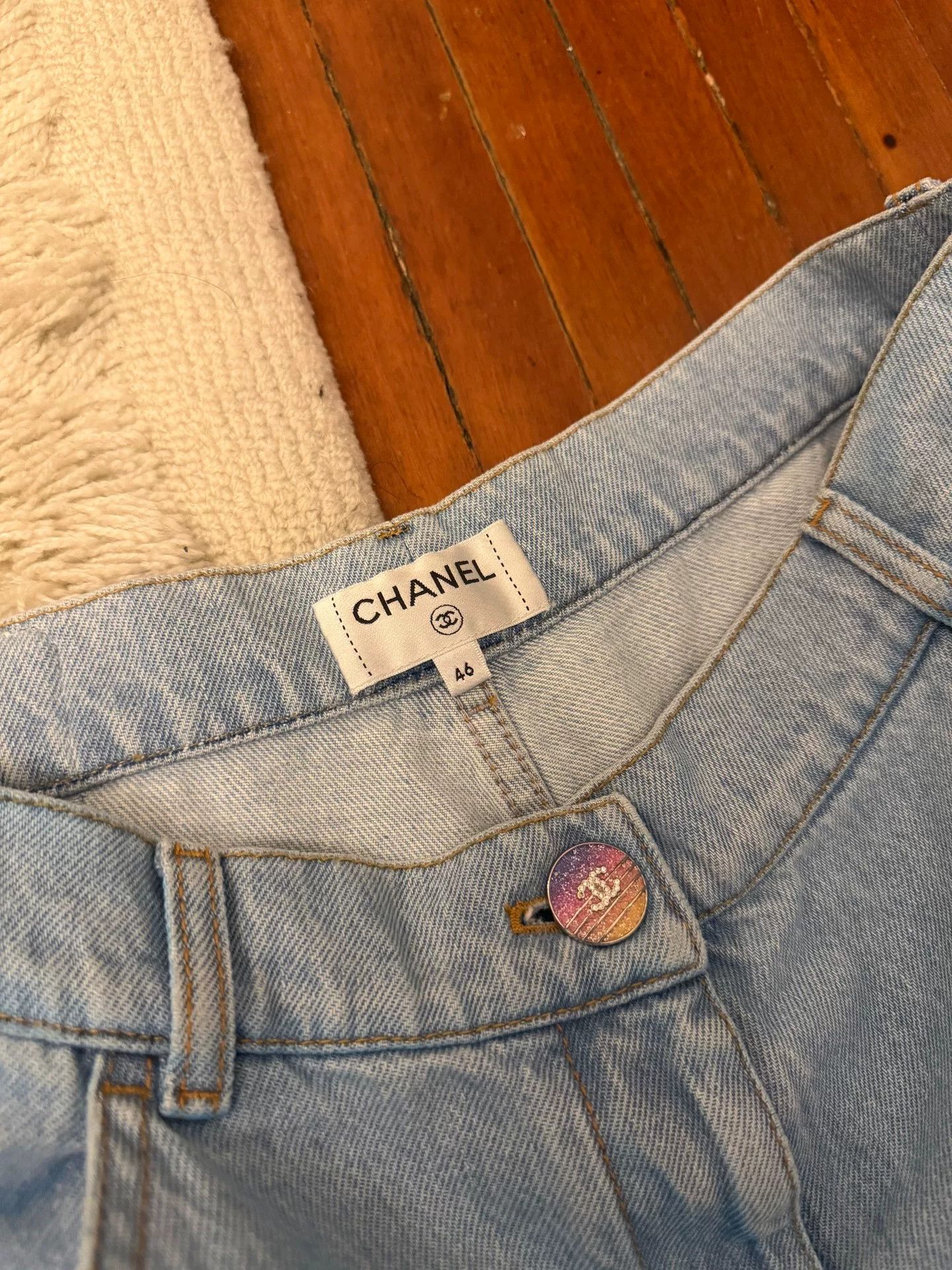 Chanel Chanel Gradient Wide-Leg Denim Pants Size US 30 / EU 46 - 2 Thumbnail