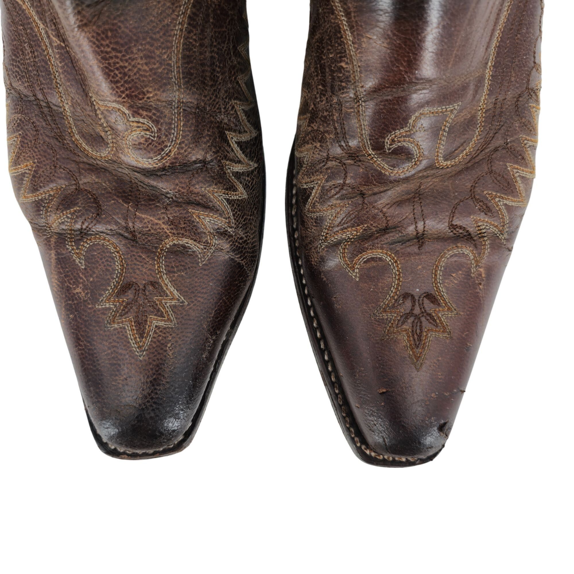 Old Gringo Old Gringo Eagle Snip Toe Men 9.5D Brown Leather Cowboy Boot Size US 9.5 / EU 42-43 - 9 Thumbnail