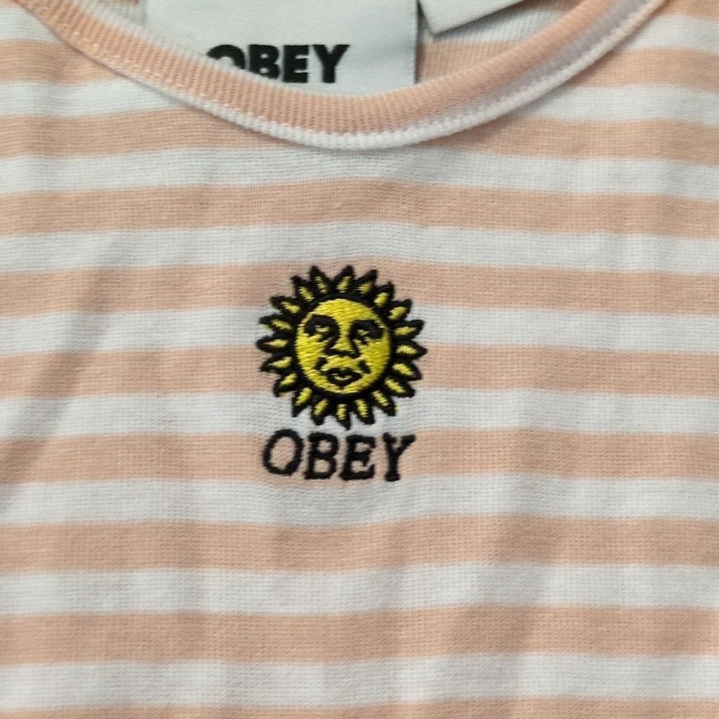Obey Obey Sunny Stripped Rosa Striped Tank Size Small Size S / US 4 / IT 40 - 2 Thumbnail