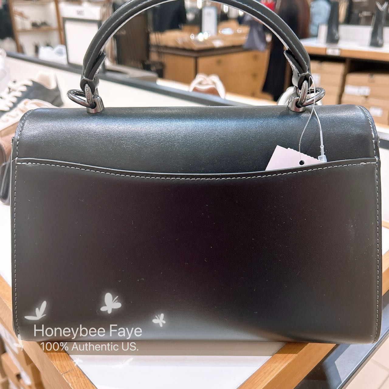 Coach Eliza Top Handle Bag Gunmetal/Black CT852 Size ONE SIZE - 2 Thumbnail