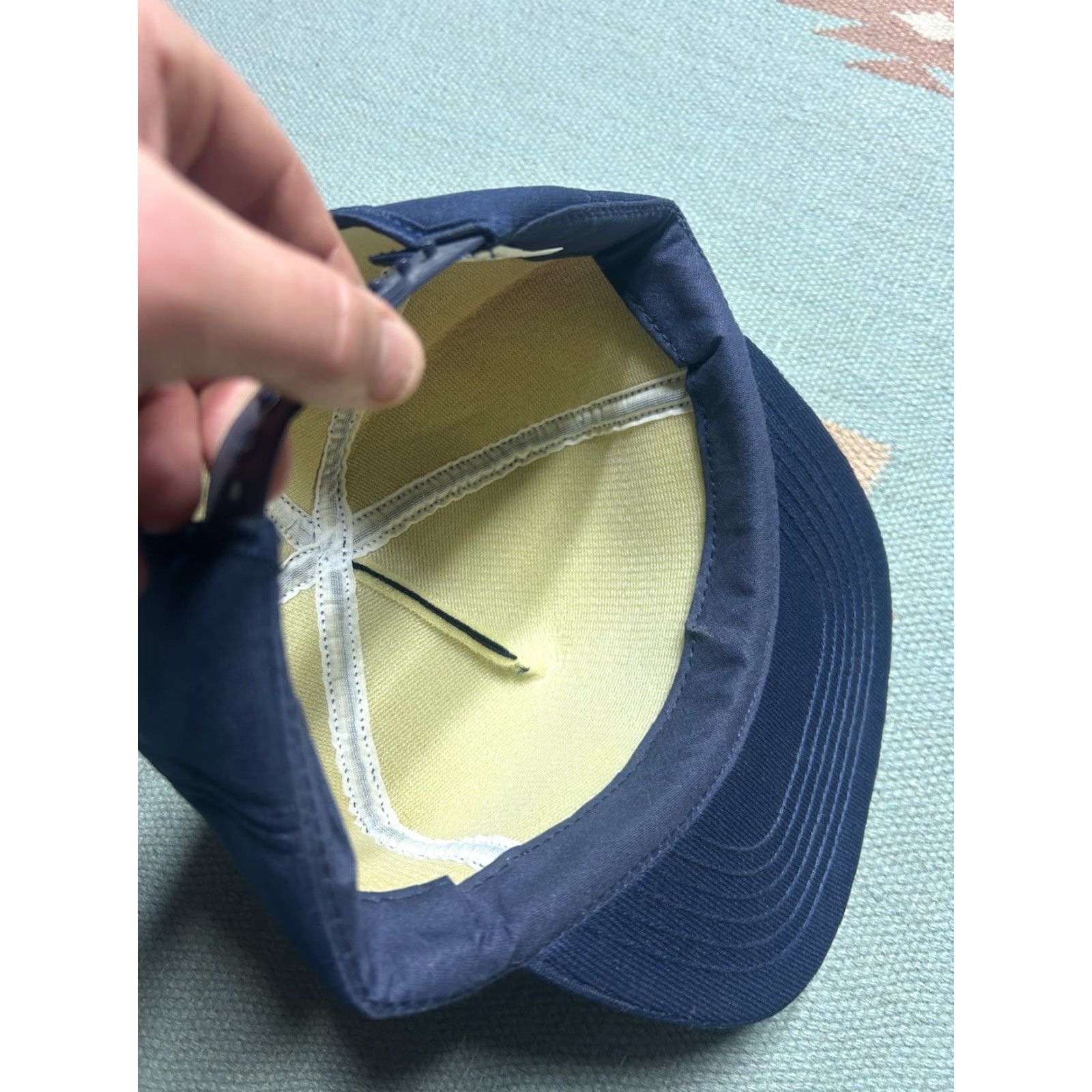 Vintage VINTAGE Auburn Snapback Hat Cap Michigan Farm Blue USA Adjustable Men Size ONE SIZE - 6 Thumbnail