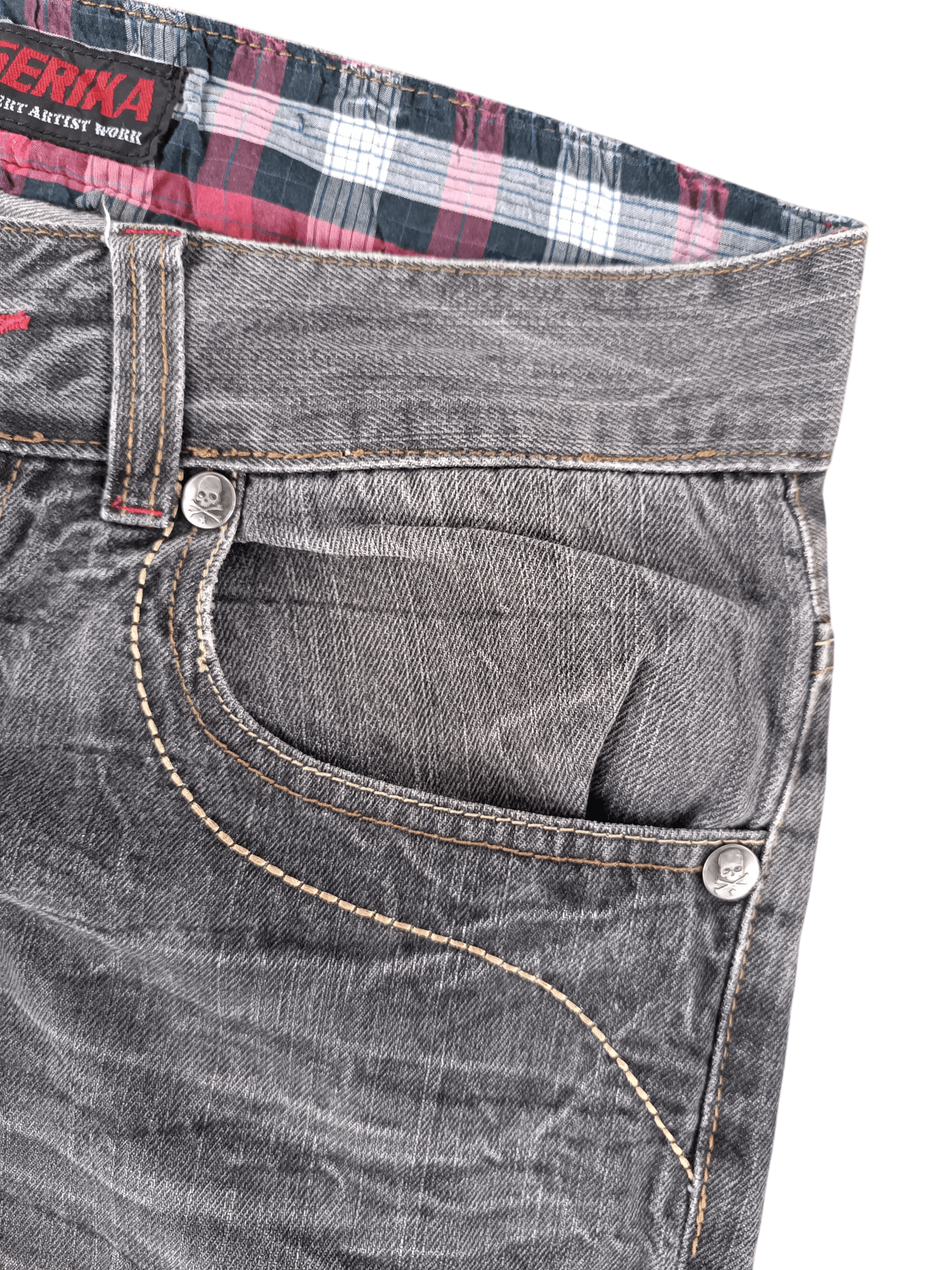 FLARED Jack Serika Embroidery Angel Wing Denim