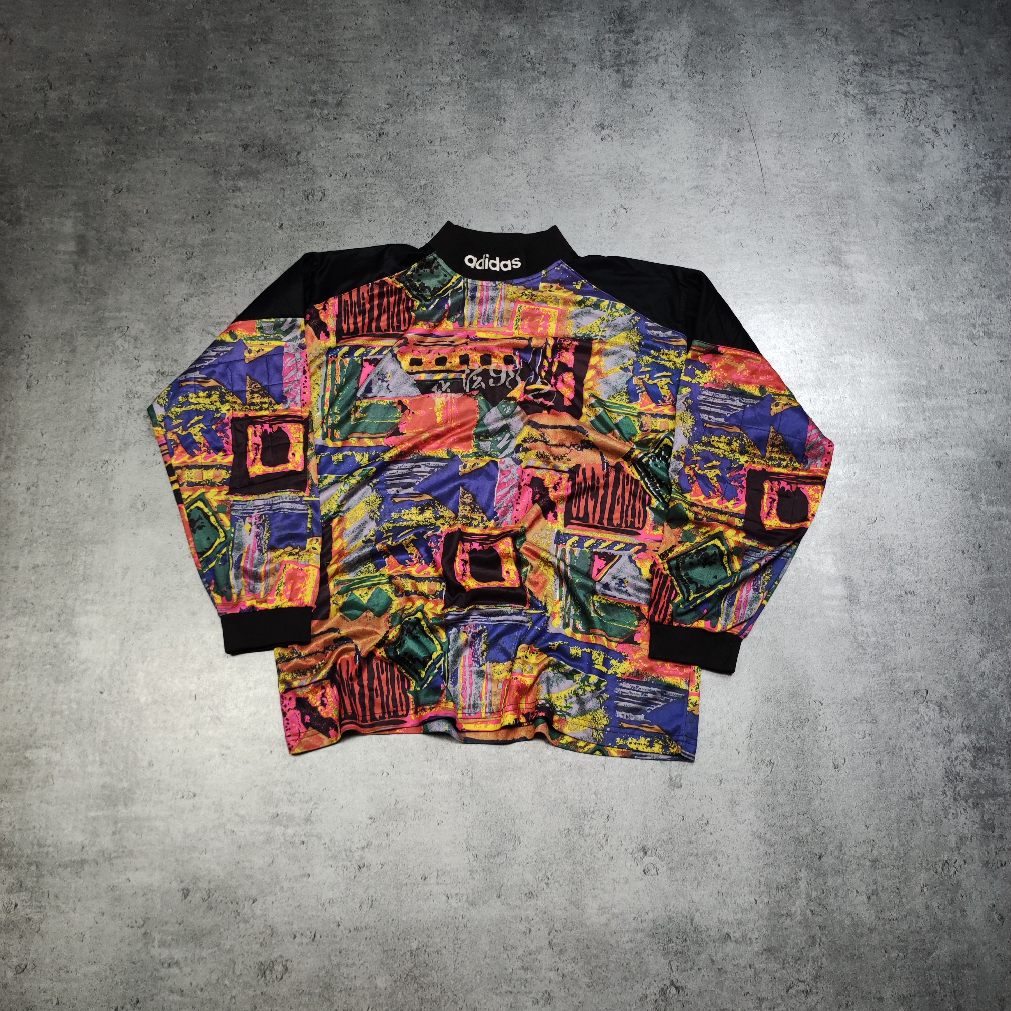 Adidas × Vintage RARE 90s Unique Avant Garde Adidas Goalkeeper Jersey #1 Size US M / EU 48-50 / 2 - 1 Thumbnail