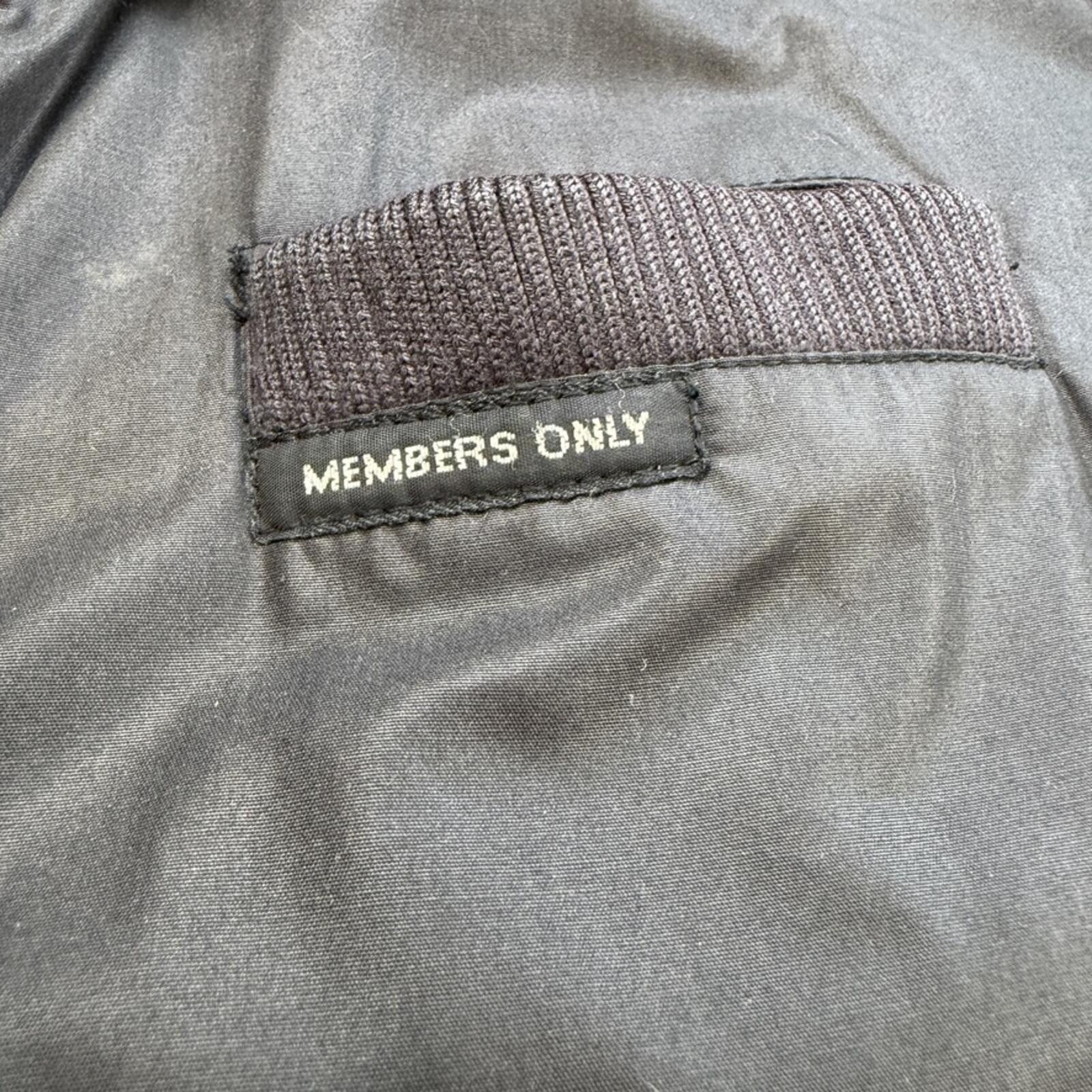 Members Only Vintage Members Only Jacket Black Bomber Korea Men L 80s 90s Size US L / EU 52-54 / 3 - 5 Thumbnail