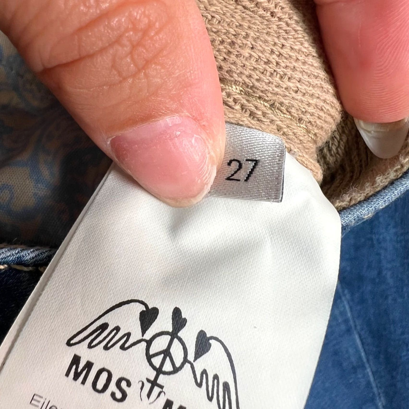 Vintage Mos Mosh Womens Cropped Jeans 27 Adult Blue Denim 5-Pocket Size 27" / US 4 / IT 40 - 4 Thumbnail
