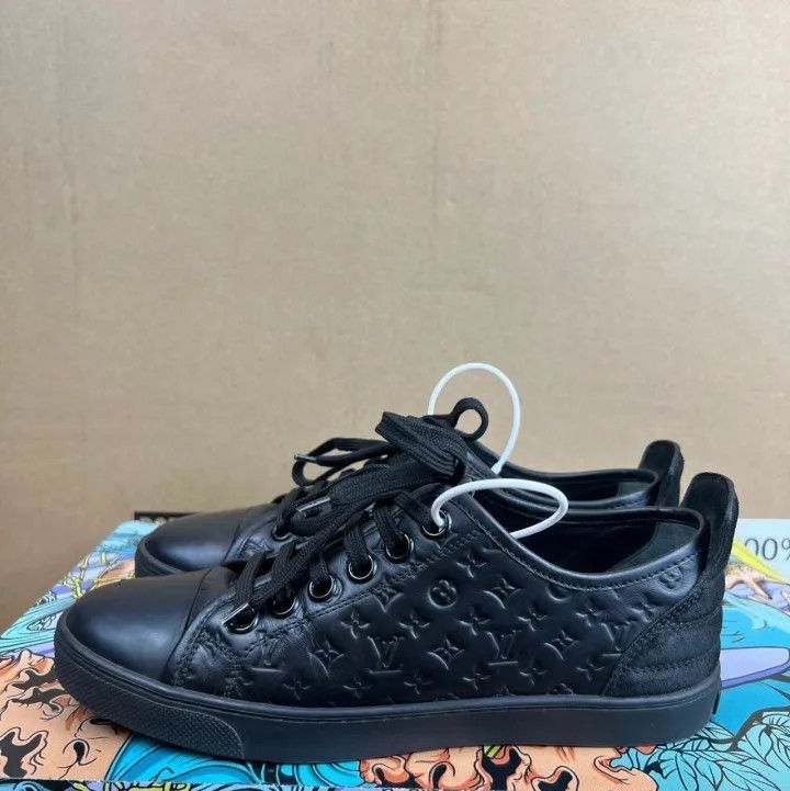 Louis Vuitton Louis Vuitton Black Casual Sneakers -2508 Size US 6.5 / EU 39-40 - 8 Thumbnail