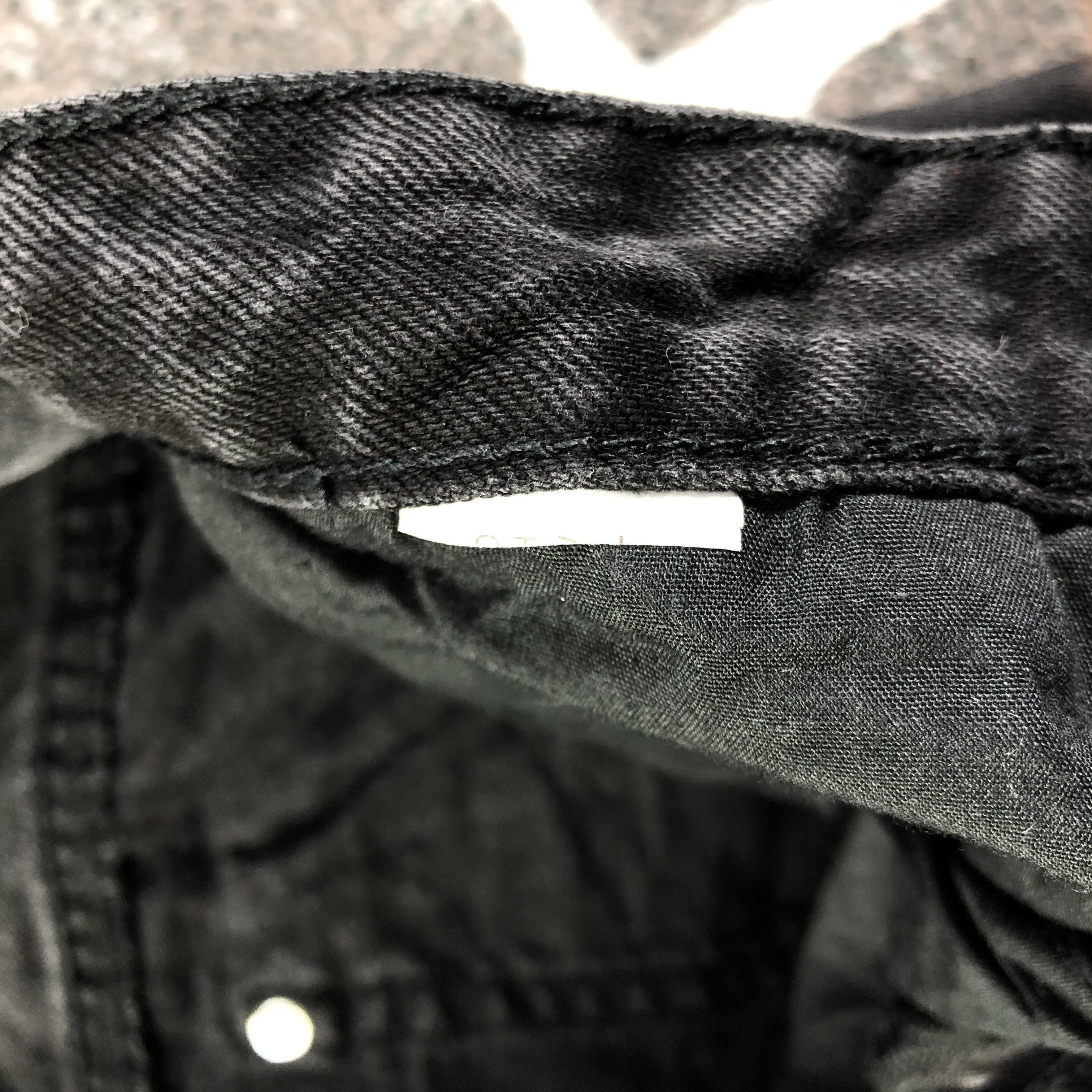 Japanese Brand Stradivarius Faded Black Jeans Punk Denim Size 26" / US 2 / IT 38 - 11 Thumbnail