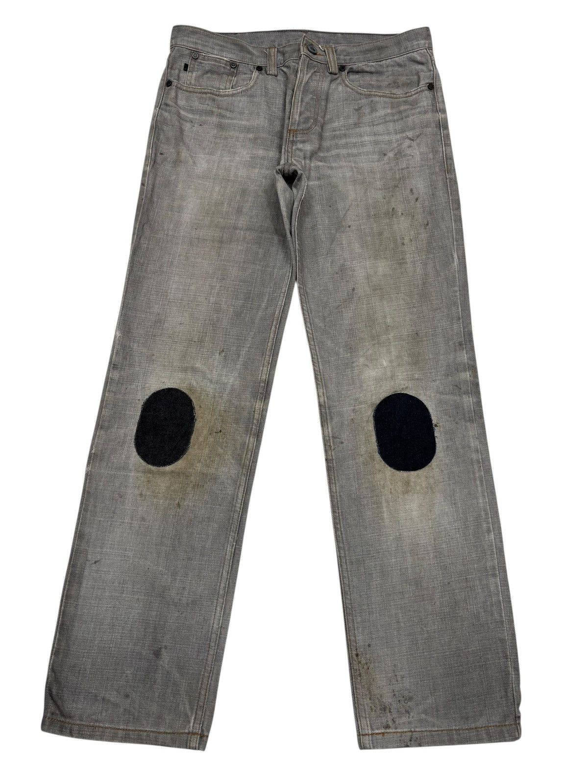 Givenchy GIVENCHY Destroyed Dirt Wash Jeans Knee Patches Size US 30 / EU 46 - 1 Thumbnail