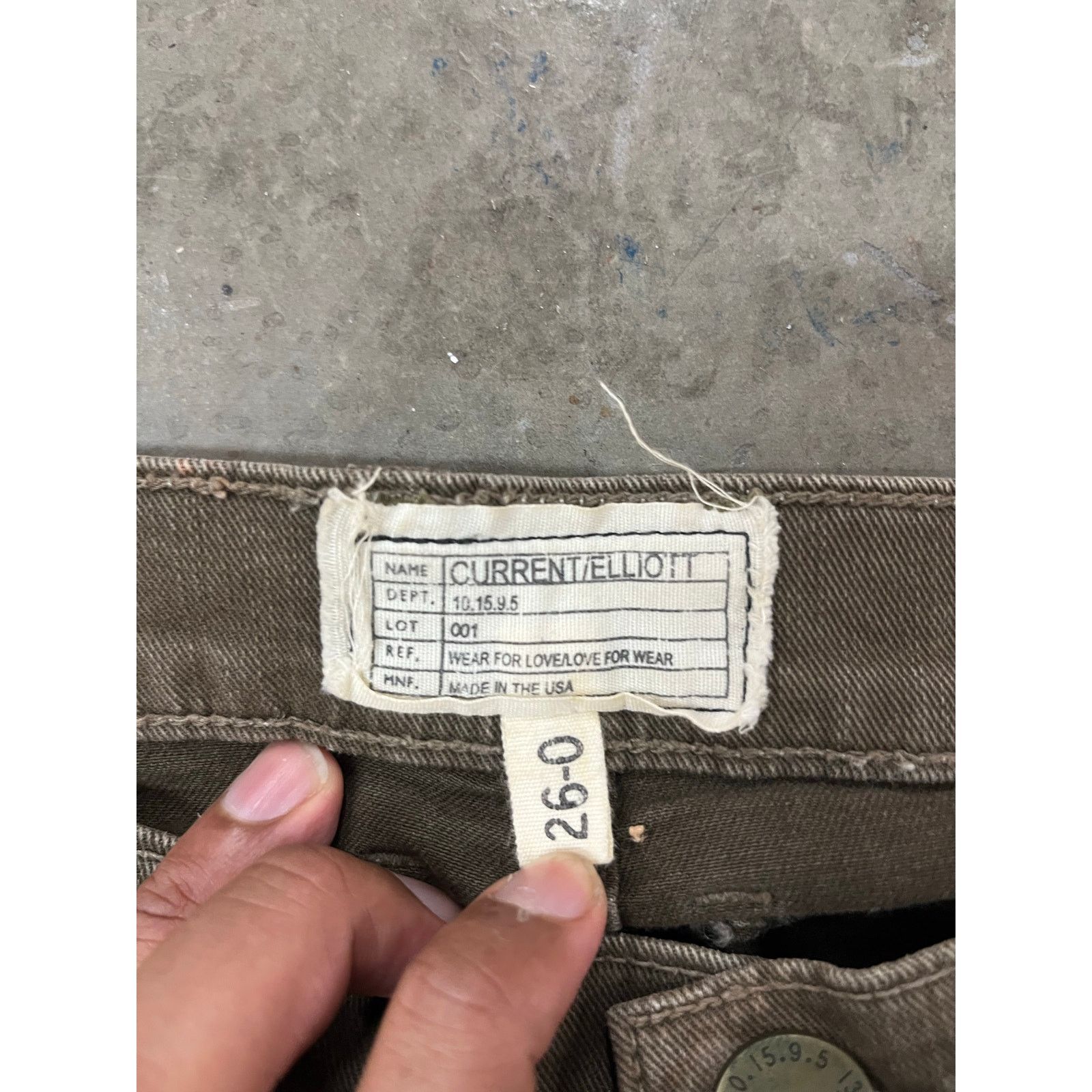 Current/Elliot Current Elliot-Skinny Cargo Pants /Low Rise/26 /Combat Green Size 26" / US 2 / IT 38 - 6 Thumbnail