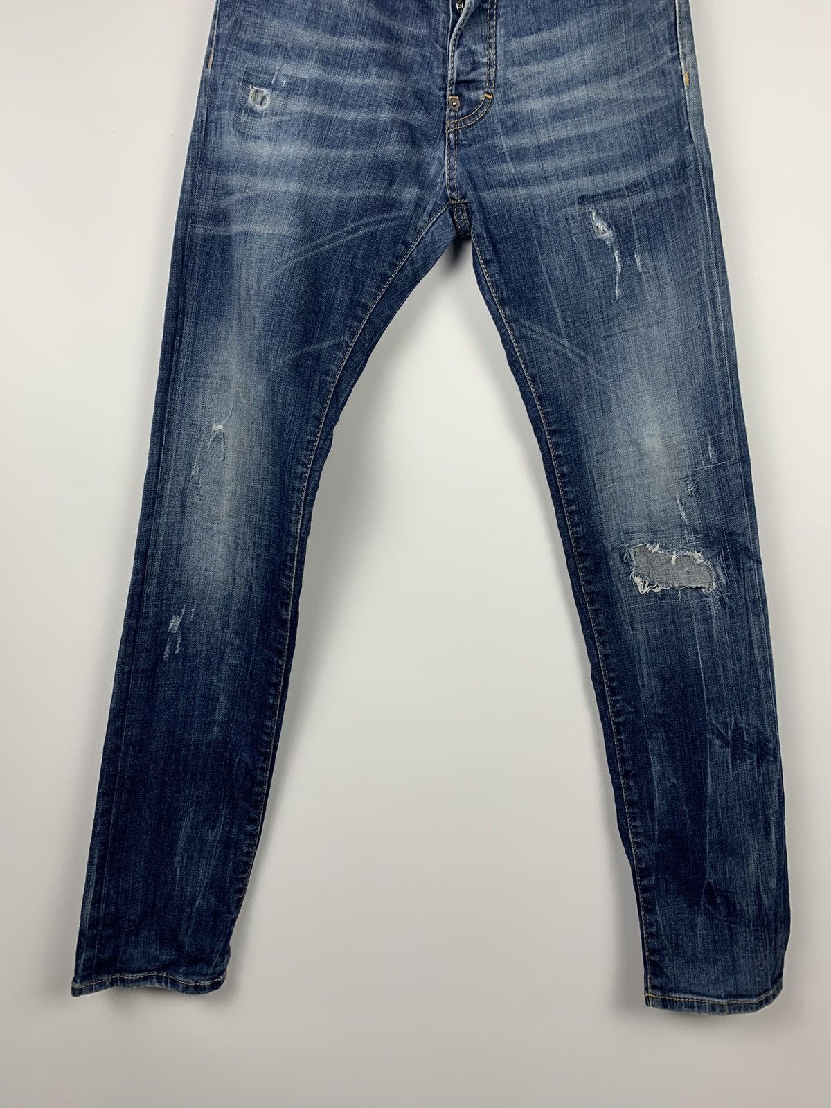 Dsquared2 Dsquared2 Distressed Skinny Jeans Denim Men’s Size 46 Blue Size US 30 / EU 46 - 3 Thumbnail