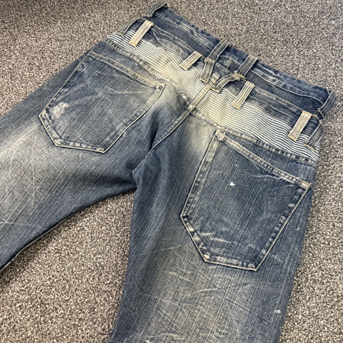 Seditionaries 🔥🇯🇵 Japanese Double Waist Distressed Dominate Jeans Size US 32 / EU 48 - 8 Thumbnail