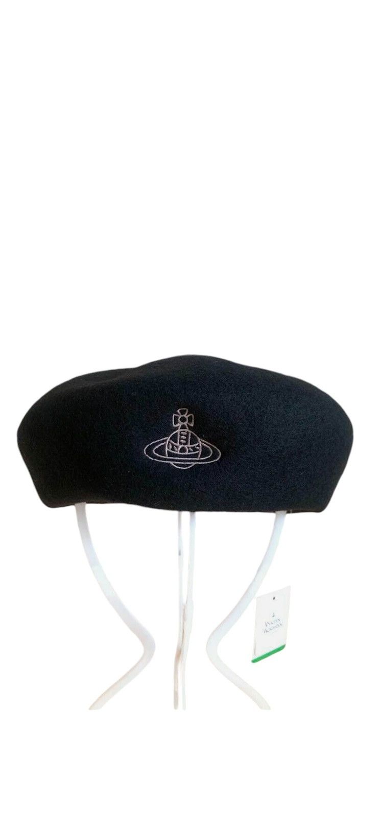 Vivienne Westwood Beret Hat Woman Orb Logo Black | Grailed