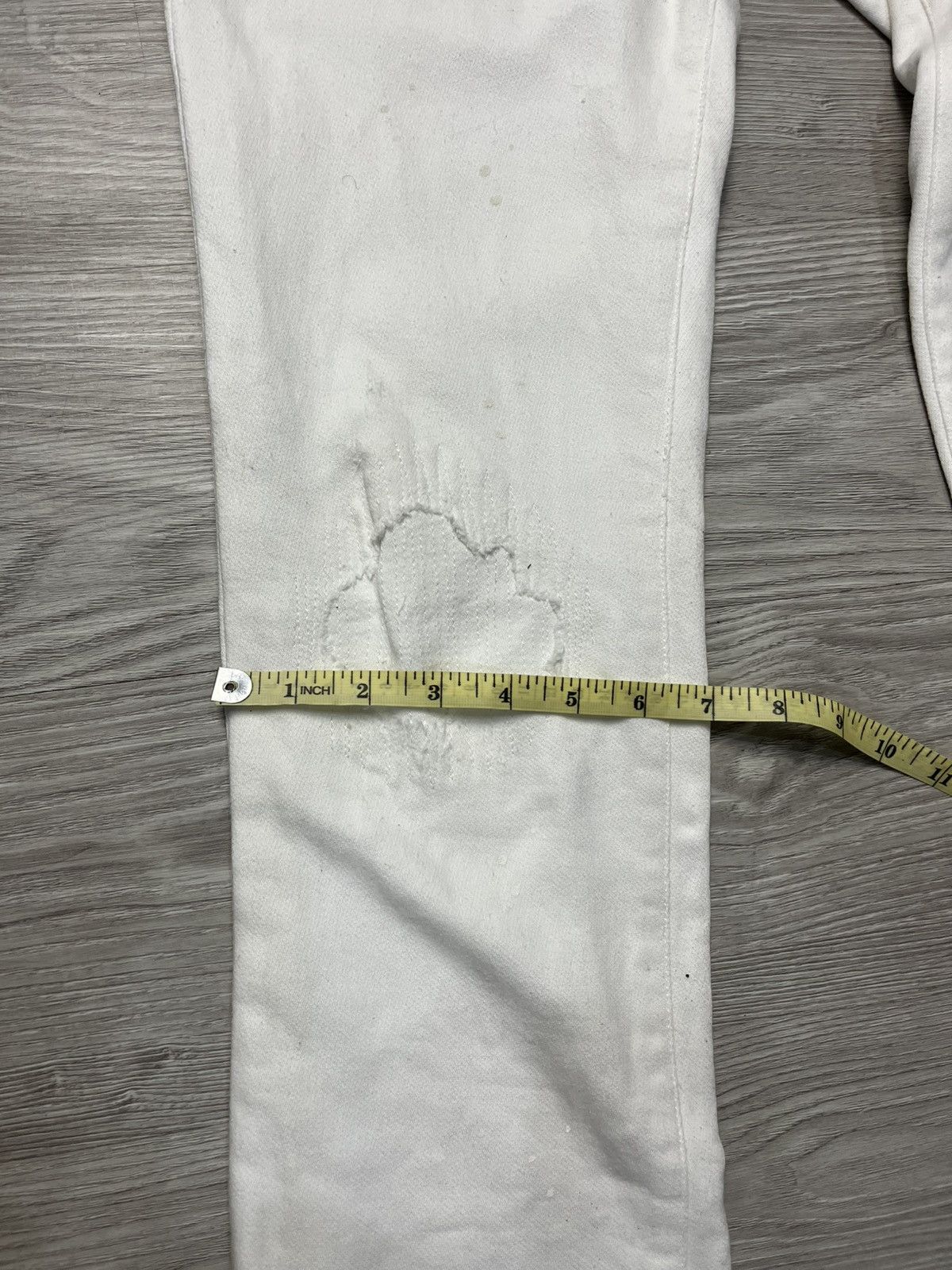 Number (N)ine Number Nine x 1PIU1UGUALE3 Distressed Pants Size US 32 / EU 48 - 13 Thumbnail