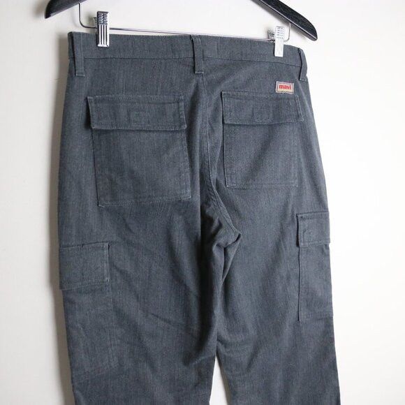 Mavi Mavi Women's Dark Grey Slim Flare Cargo Pants Size 29/32 Size 29" - 6 Thumbnail