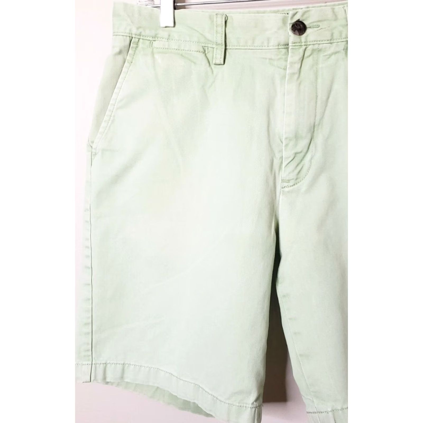 Nautica Nautica Classic Fit Men's Shorts 33" Waist 9" Inseam Mint Green 100% Cotton EUC Shorts Mens Regular Waist 33 Green Mint NAUTICA Size US 33 - 3 Thumbnail