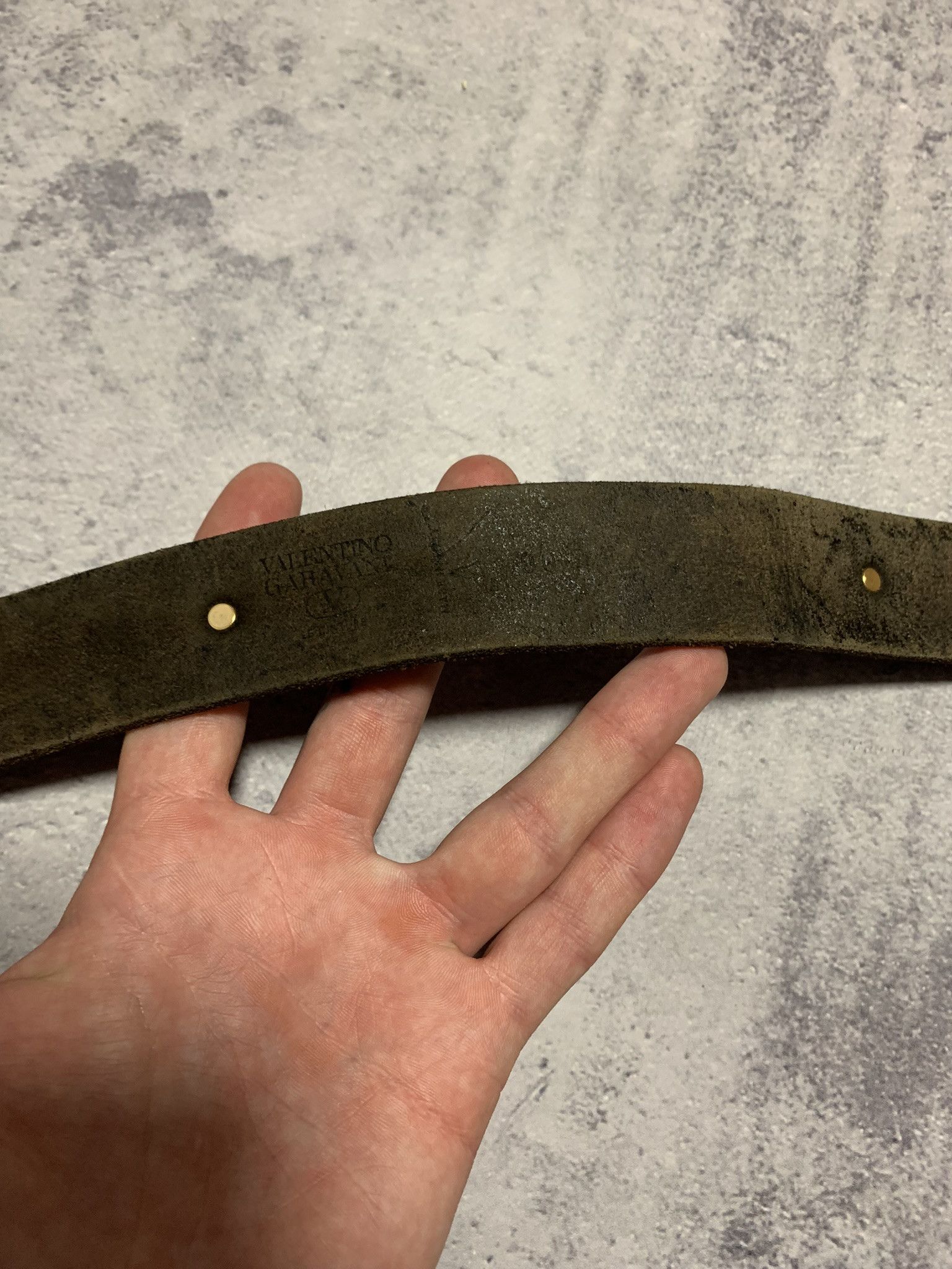 Valentino Valentino Garavani Men Leather Belt Size ONE SIZE - 7 Thumbnail