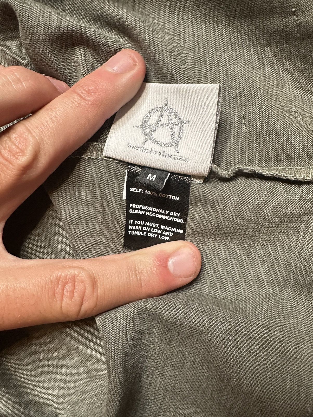 Revenge Kosuke Kawamura Glitch Arch Logo Tee Treated Grey Size US M / EU 48-50 / 2 - 6 Thumbnail
