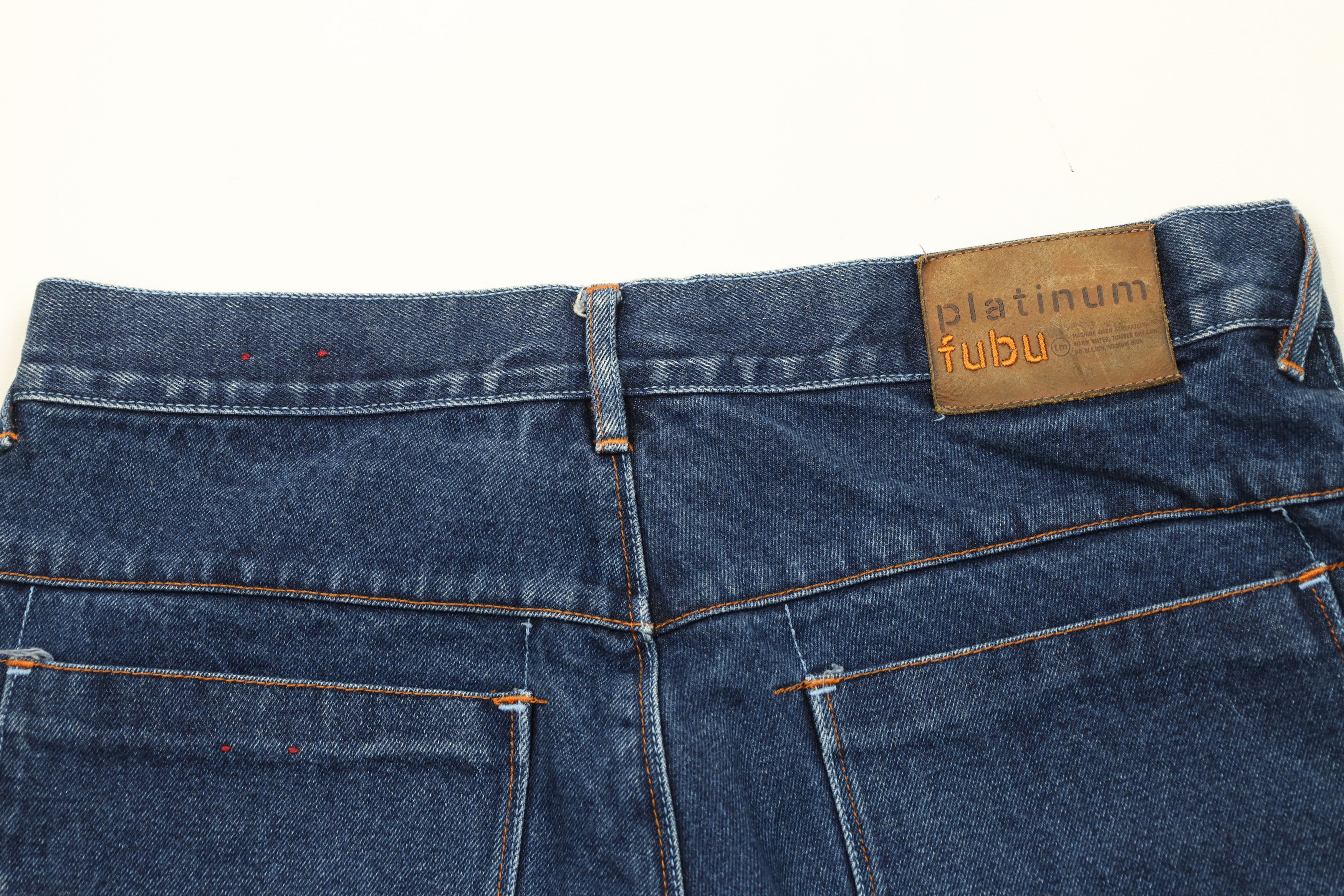 Fubu Vintage 90s Y2K FUBU and the Junkyard Gang Denim Shorts Size US 34 / EU 50 - 12 Thumbnail
