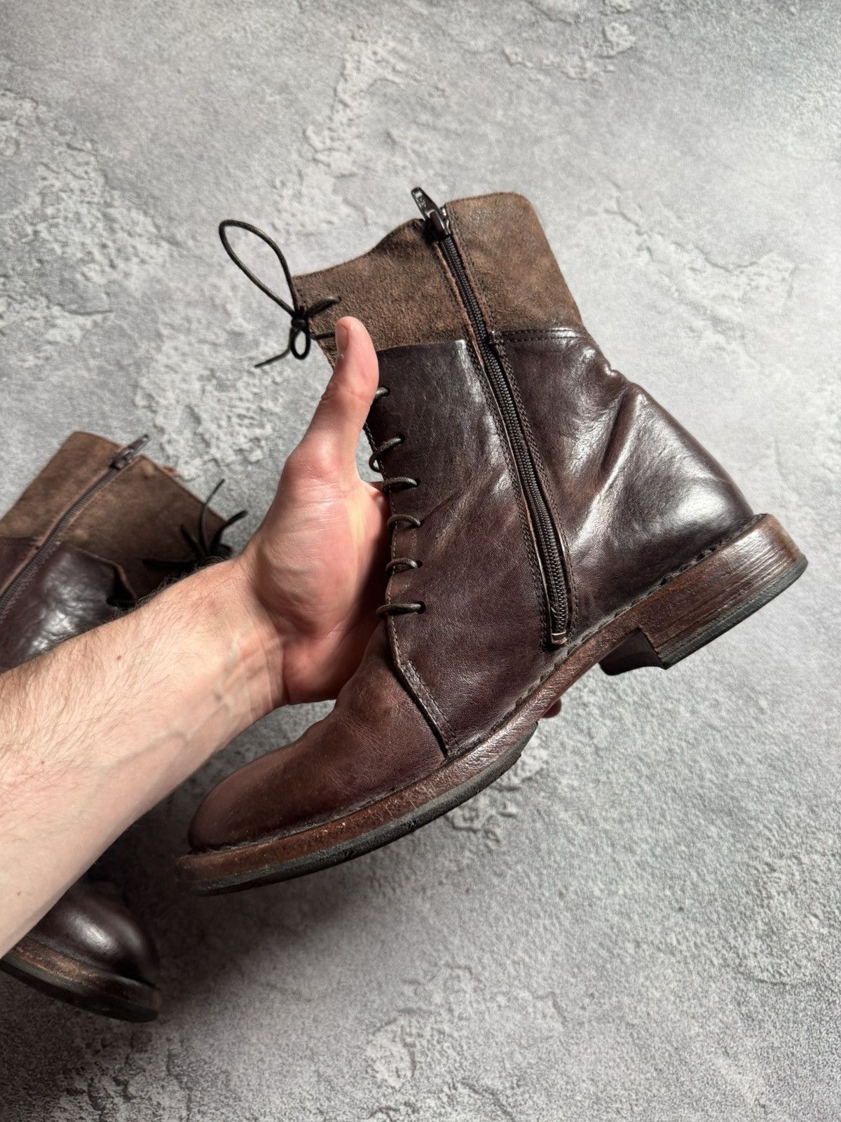 MoMA MOMA 37 brown leather Avantgarde shoes boots casual designer Size US 7 / IT 37 - 15 Thumbnail