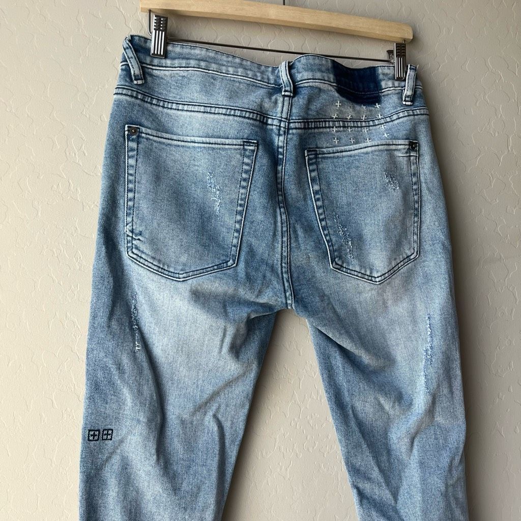 Ksubi Ksubi Van Winkle Trashed Dreams Distressed Mid Rise Skinny J Size US 32 / EU 48 - 7 Thumbnail