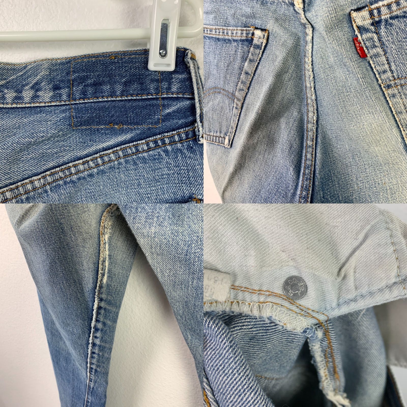 Levi's VINTAGE Levi's 501 Jeans Men Regular Fit 34x32.5 Blue Denim Cotton Button Fly 1978 Redline Selvedge USA 90s Style Size US 34 / EU 50 - 10 Thumbnail
